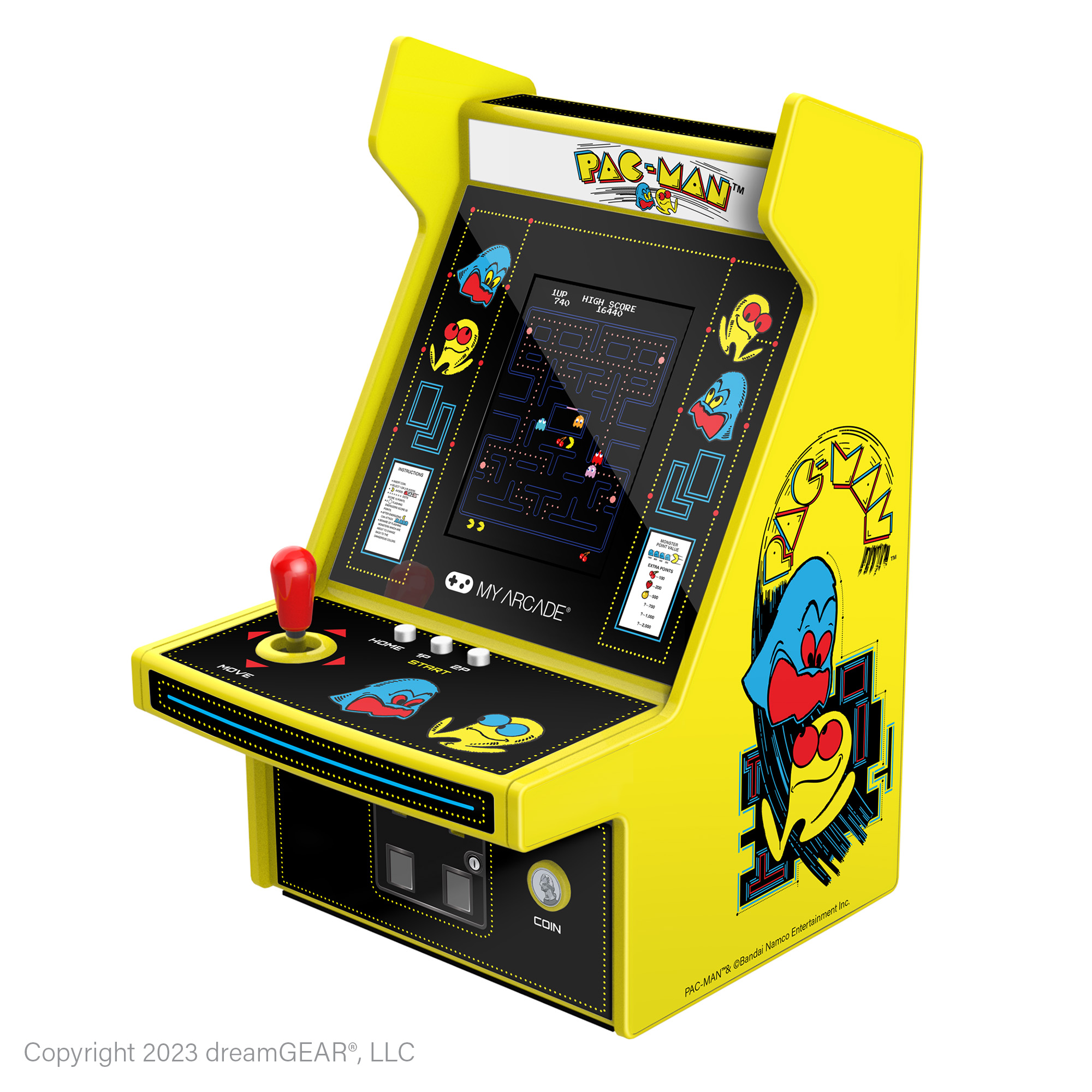 Miniborne d'arcade de 6,75 po My Arcade Pac-Man Micro Player Pro de dr