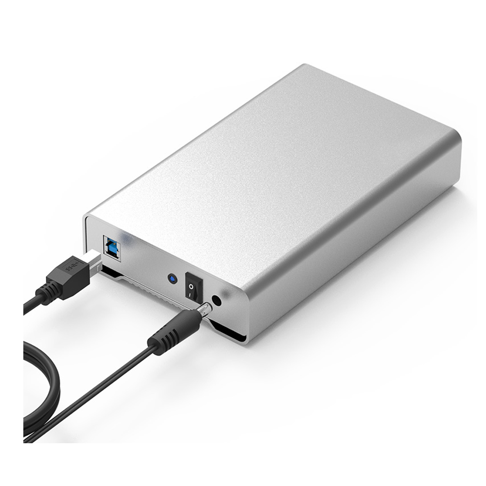 iCAN 3.5" SATA HDD Aluminum Enclosure USB3.0 - Silver