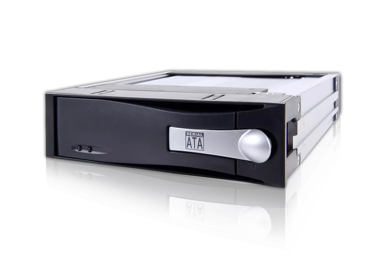 ICYDOCK MB123SK-1B (noir) SATA Boîtiers pour disques durs 3,5 po