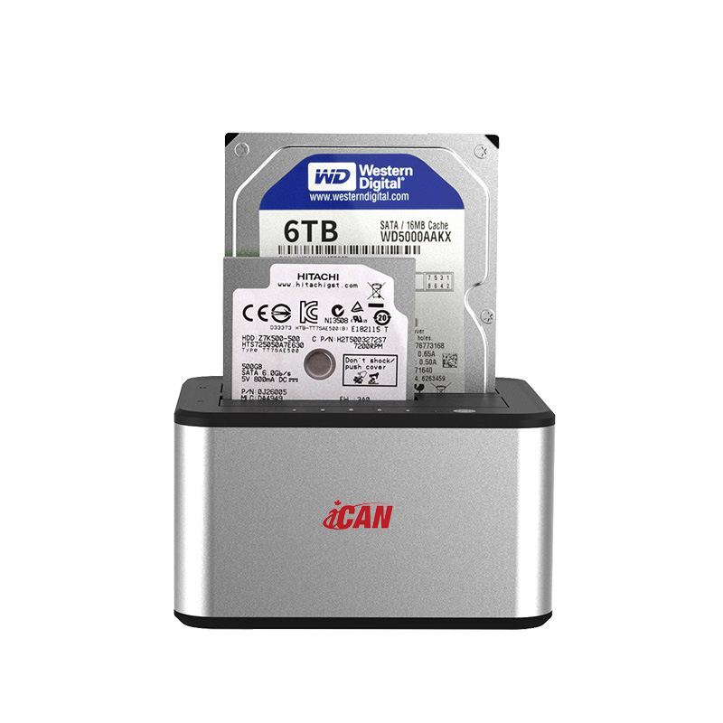 iCAN USB3.0 to SATA Dual HDD/SSD Docking station