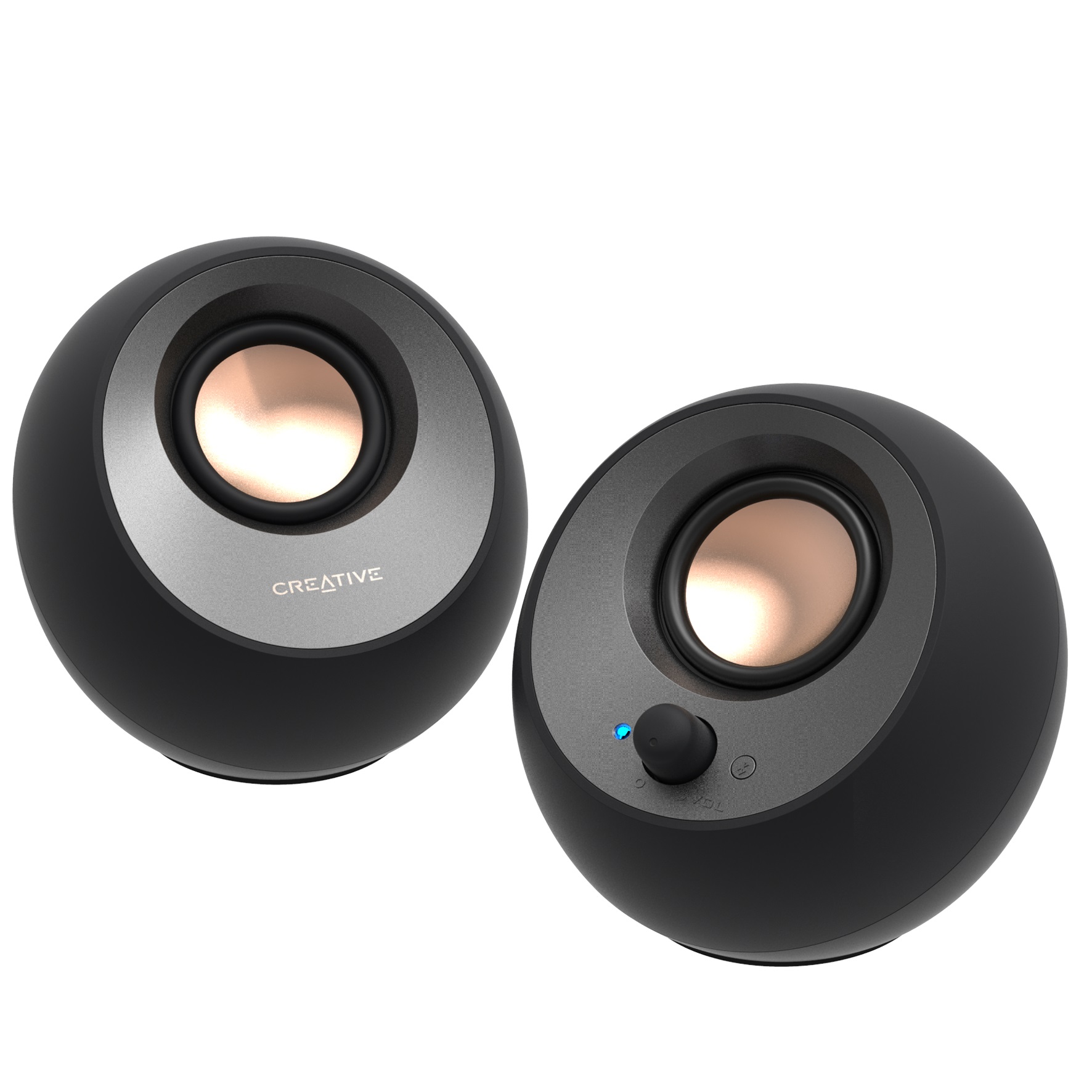 CREATIVE Pebble V3 Minimalistic 2.0 USB-C Speakers with Bluetooth 5.0,