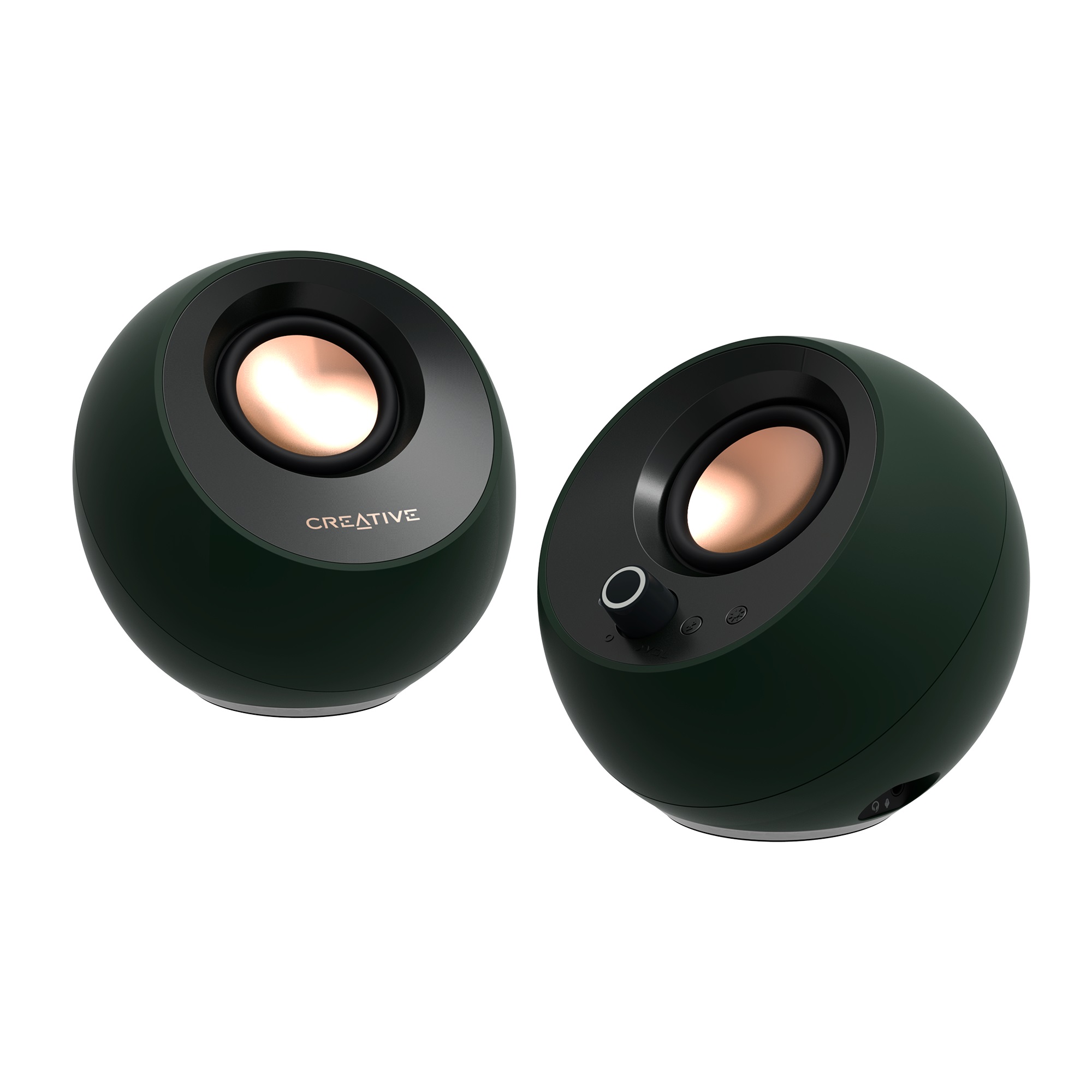 CREATIVE Pebble Pro 2.0 RGB Speakers with Bluetooth 5.3, Alpine Green