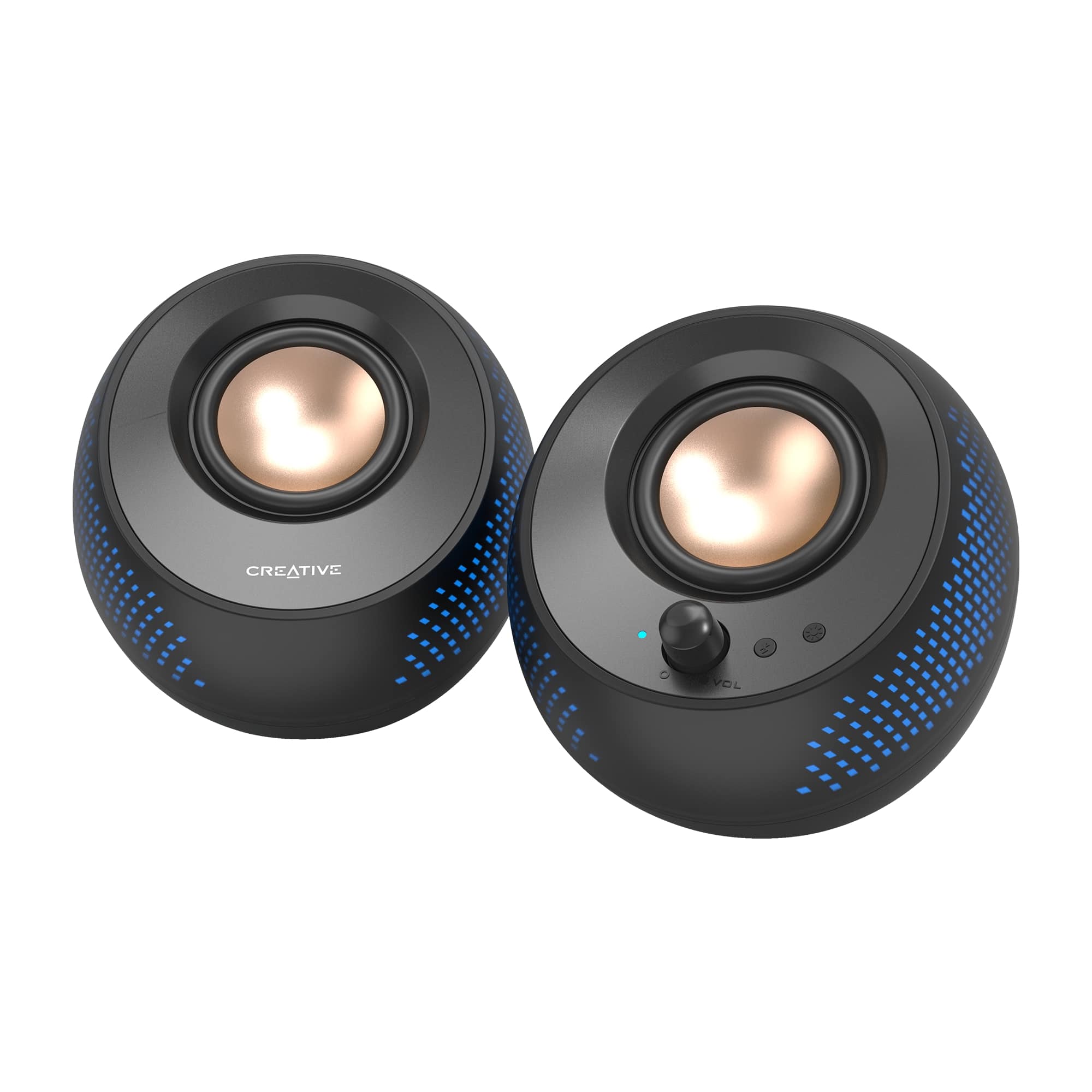 Creative Pebble X 2.0 USB-C Computer Speakers, Black(Open Box)