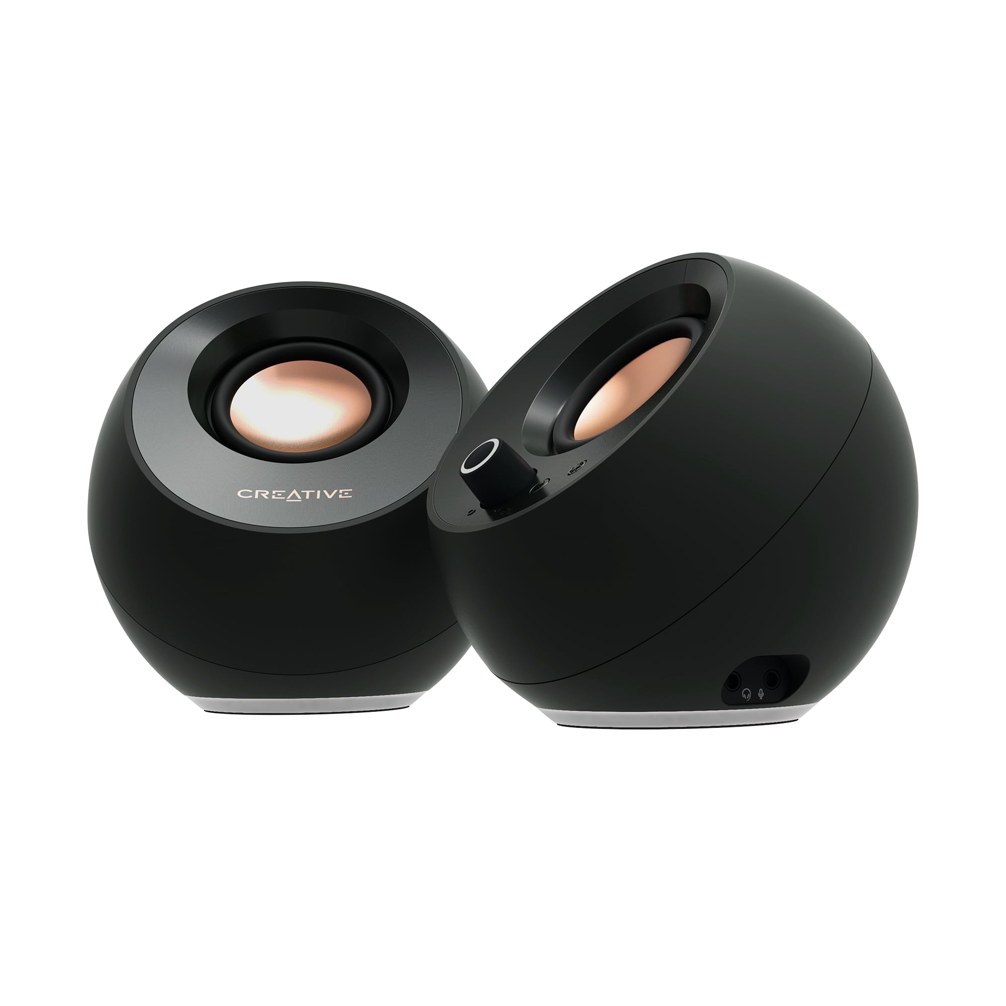 Creative Pebble Pro 2.0 RGB Speakers avec Bluetooth 5.3, Noir