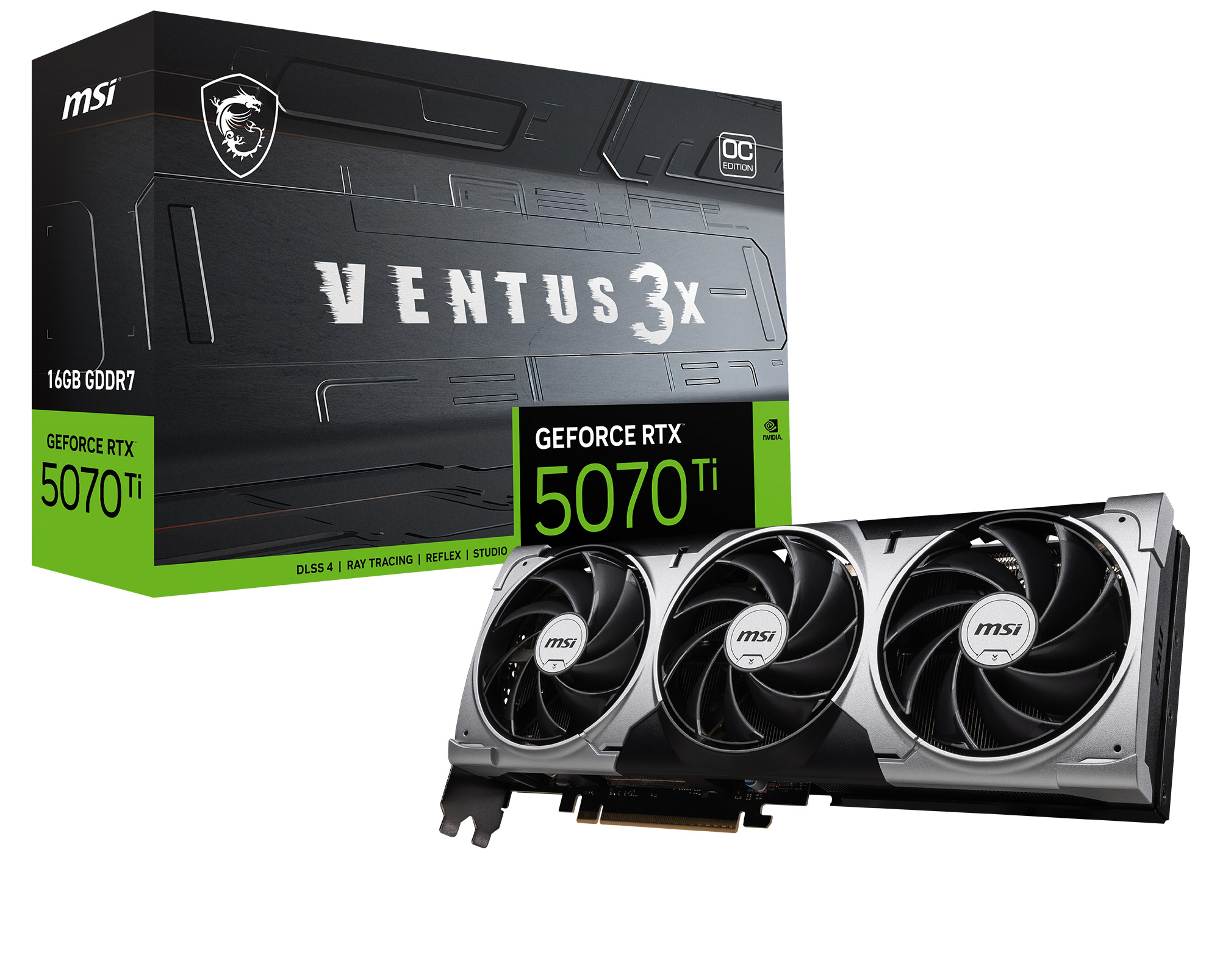 グラフィックボード・グラボ・ビデオカード MSI GeForce RTX 5070 Ti 16G VENTUS 3X OC MSI GeForce RTX 5070 Ti 16G VENTUS 3X OC - Canada Computers