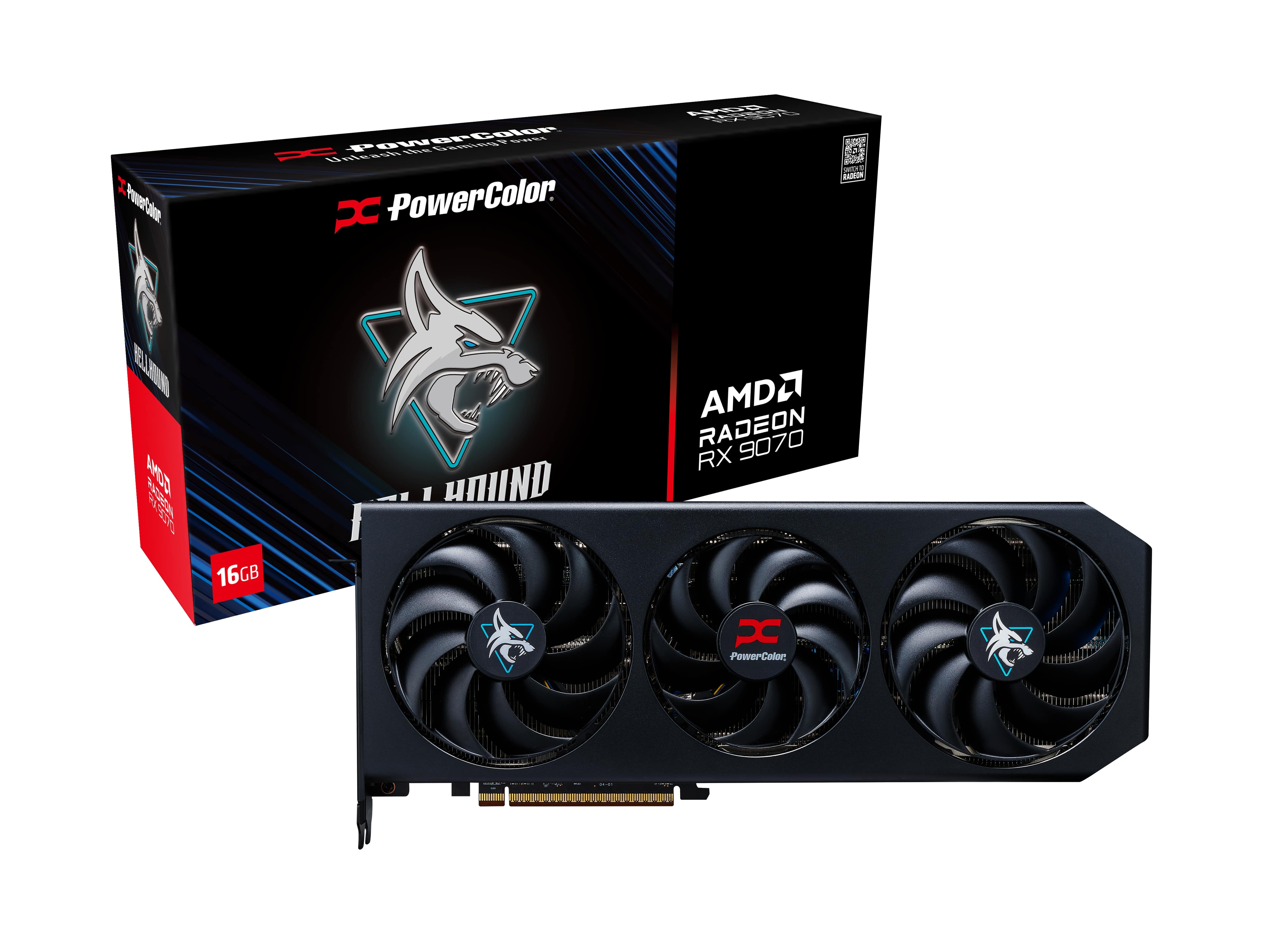 PowerColor Hellhound AMD Radeon RX 9070 16GB