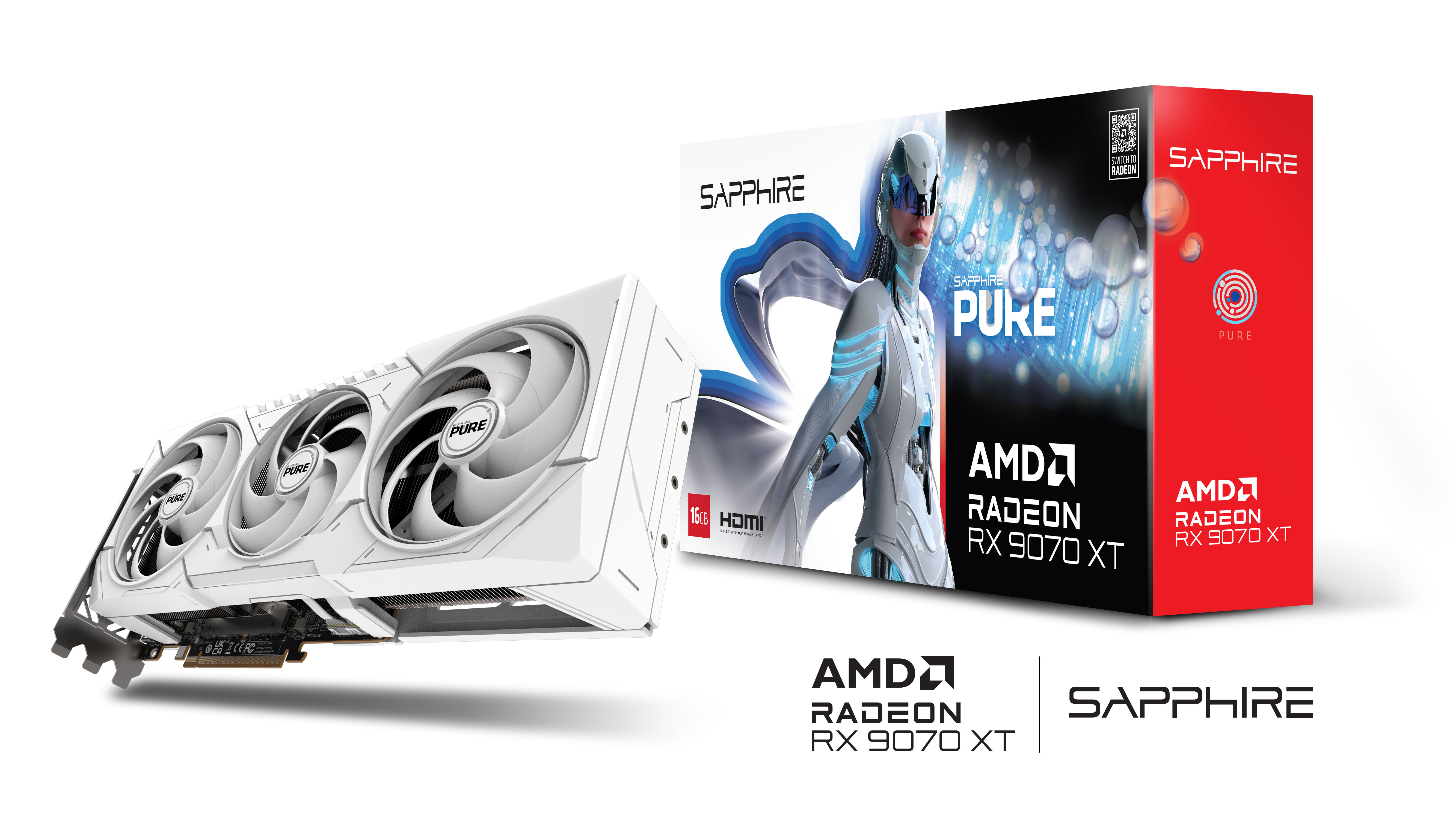 SAPPHIRE PURE AMD RADEON RX 9070 XT 16GB GDDR6
