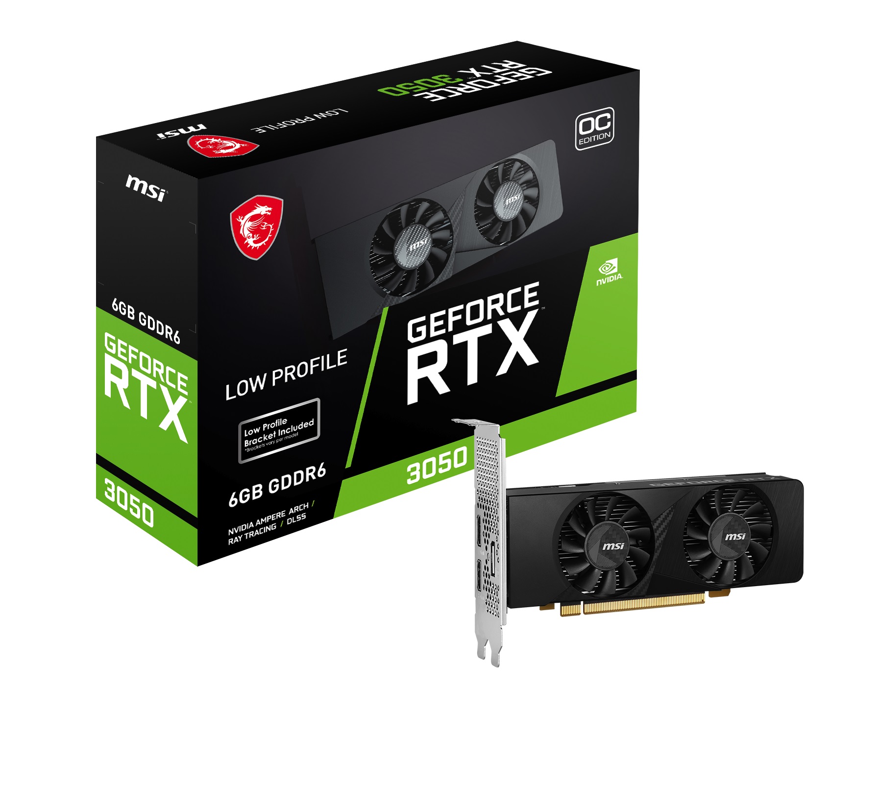 MSI GeForce RTX 3050 LP 6G OC profile bas