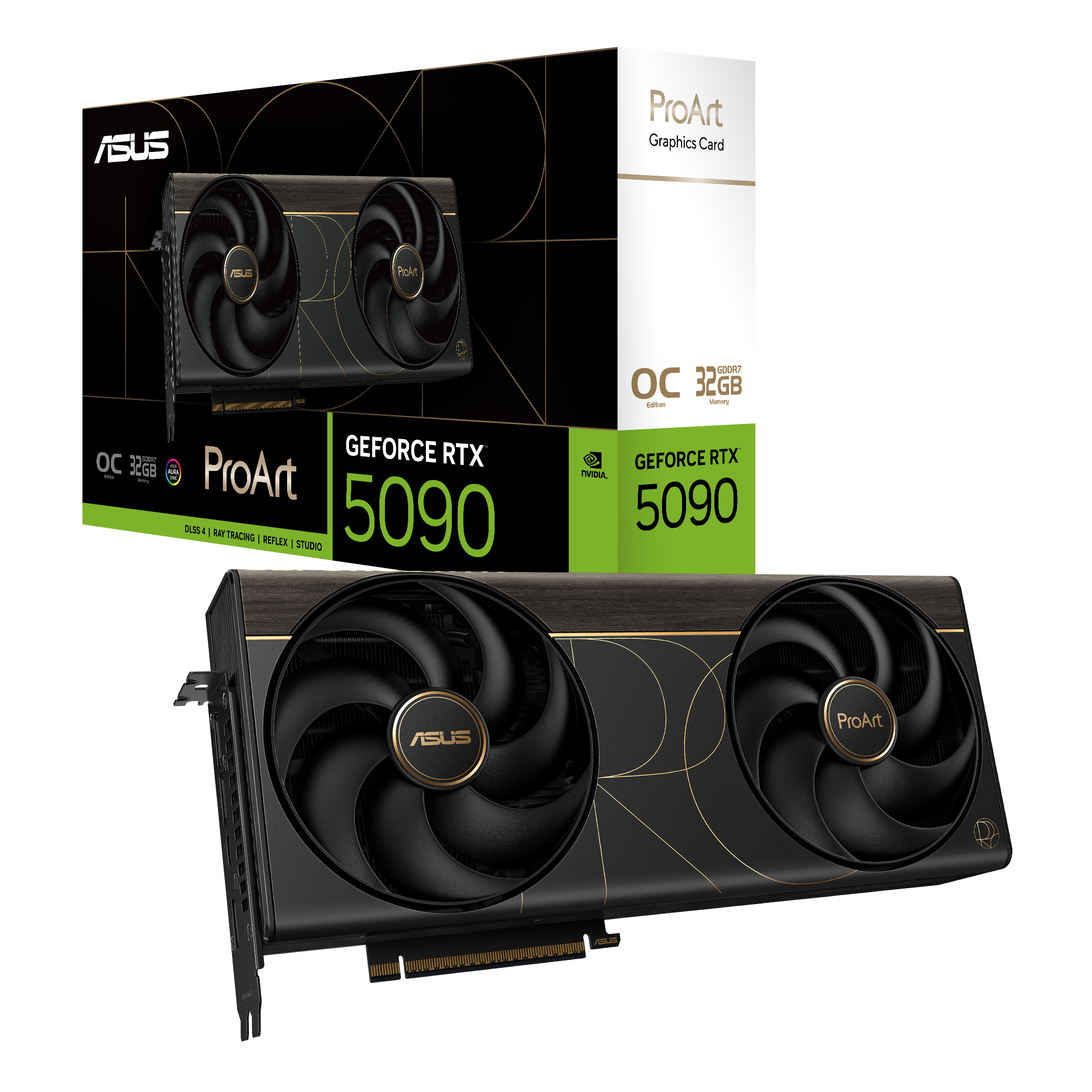 ASUS ProArt GeForce RTX 5090 OC Edition GDDR7 Deux ventilateurs