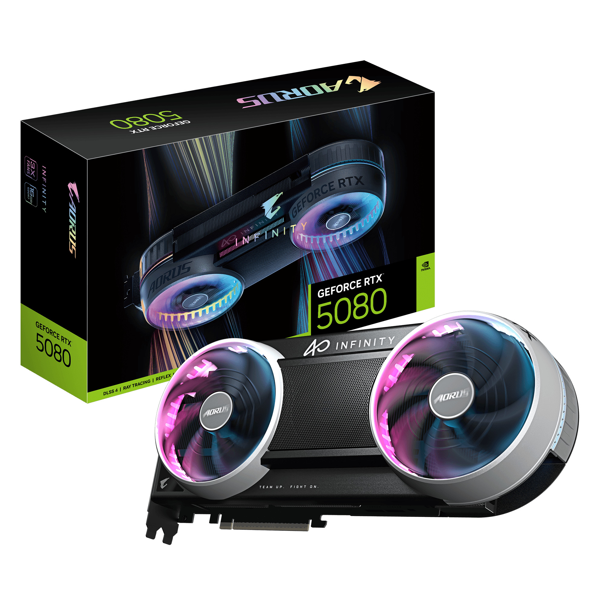 GIGABYTE AORUS GeForce RTX 5080 INFINITY GDDR7 Triple Fans