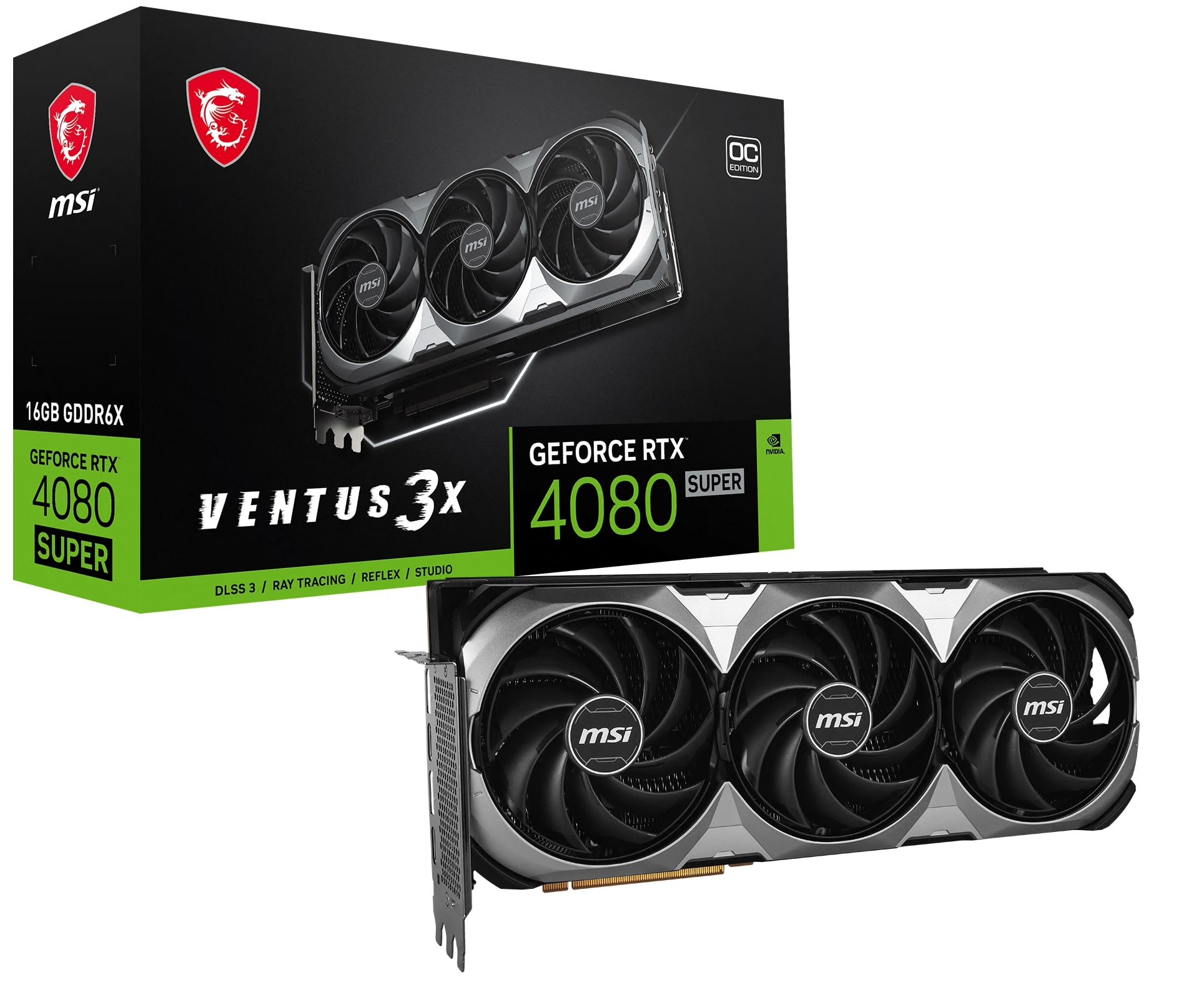MSI GeForce RTX 4080 SUPER 16G VENTUS 3X OC(Open Box)