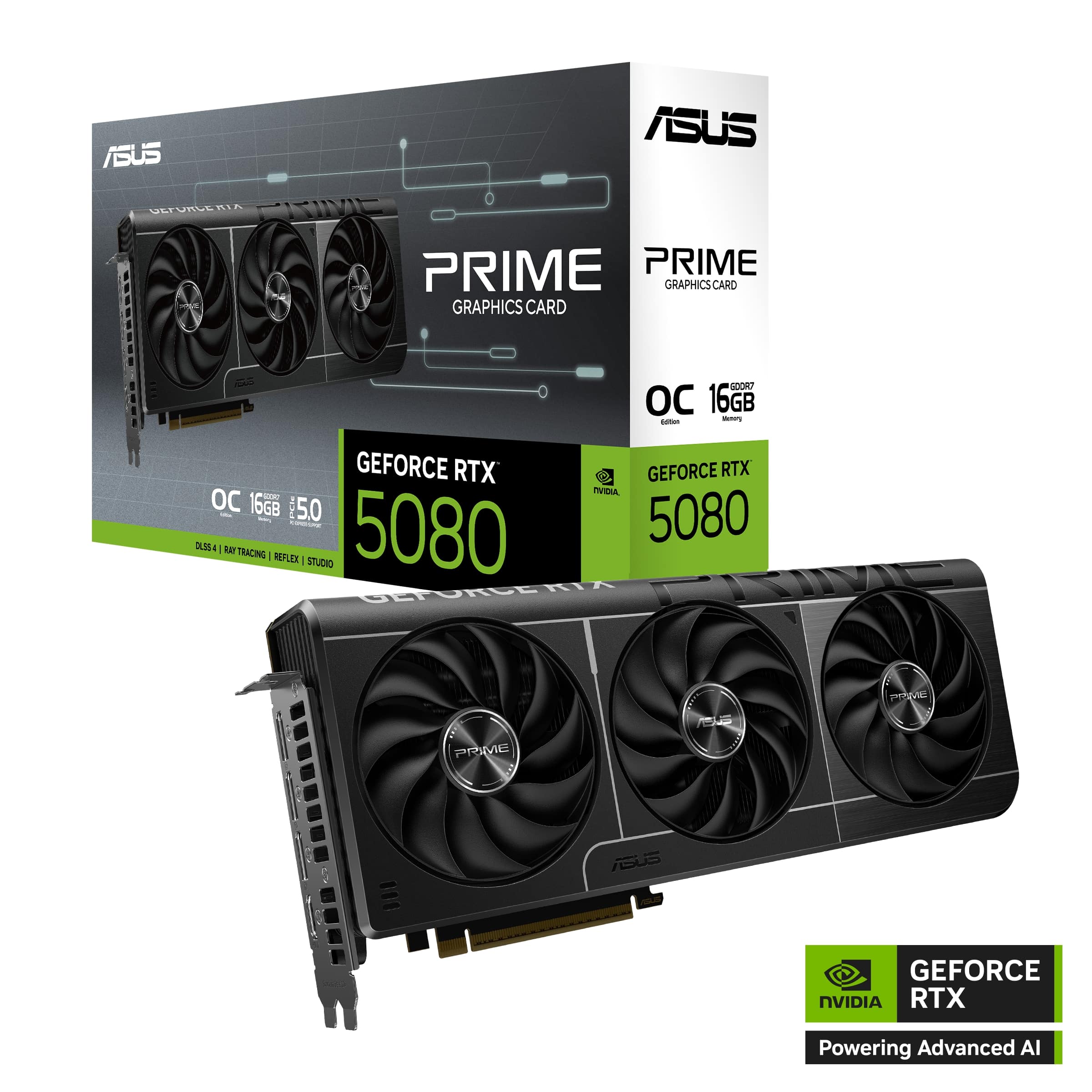Carte graphique ASUS PRIME GeForce RTX 5080 16 Go GDDR7 OC Edition SFF