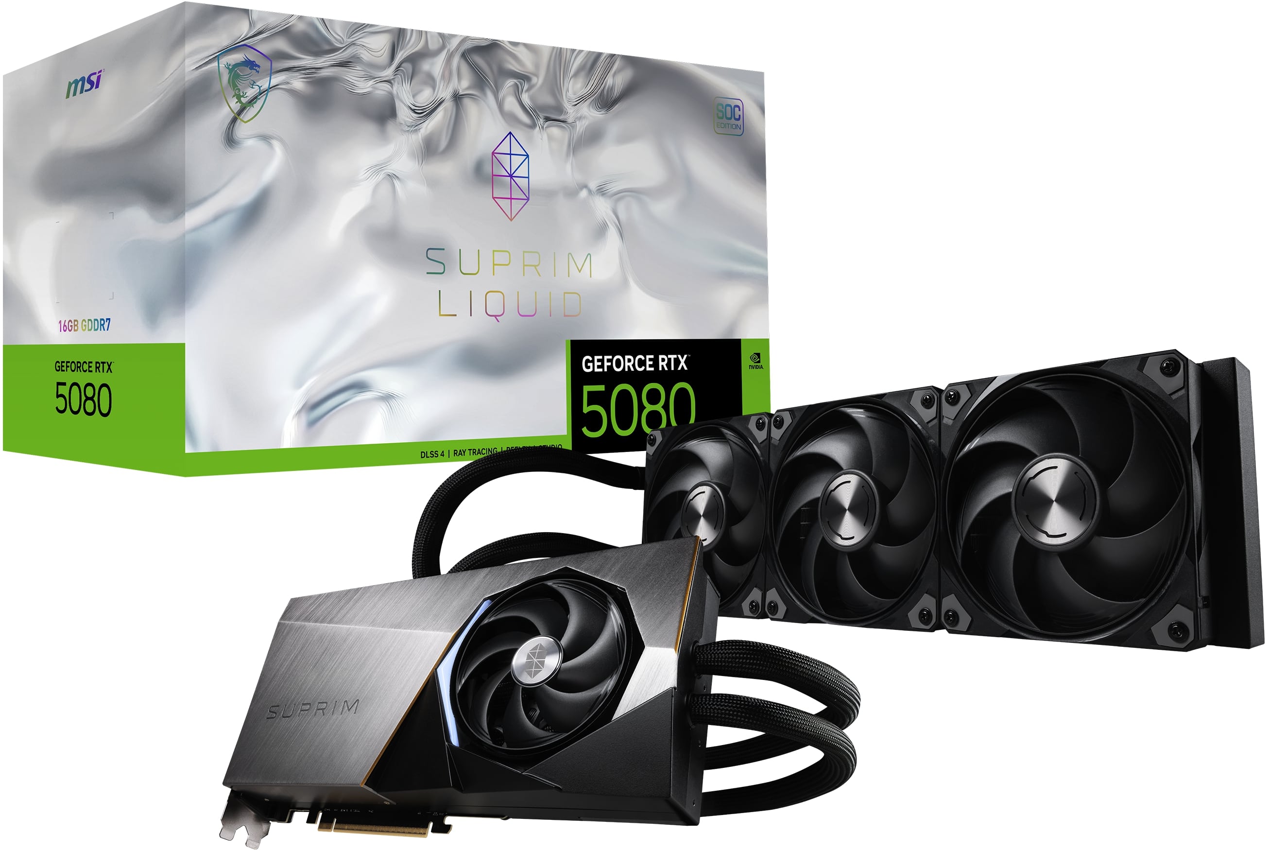 MSI GeForce RTX 5080 16G SUPRIM LIQUID SOC, GDDR7 16GB