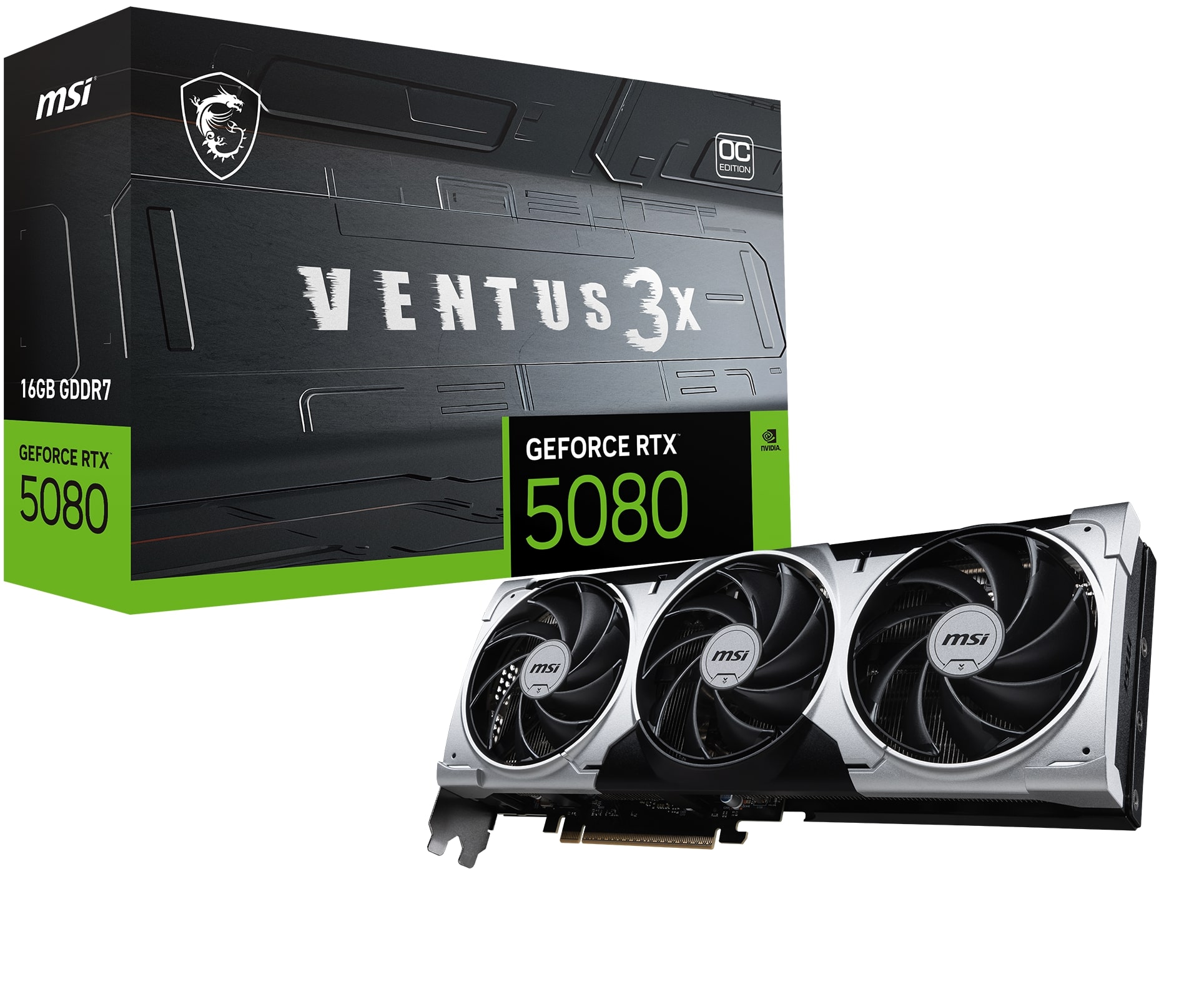 MSI GeForce RTX 5080 16G VENTUS 3X OC PLUS - Canada Computers