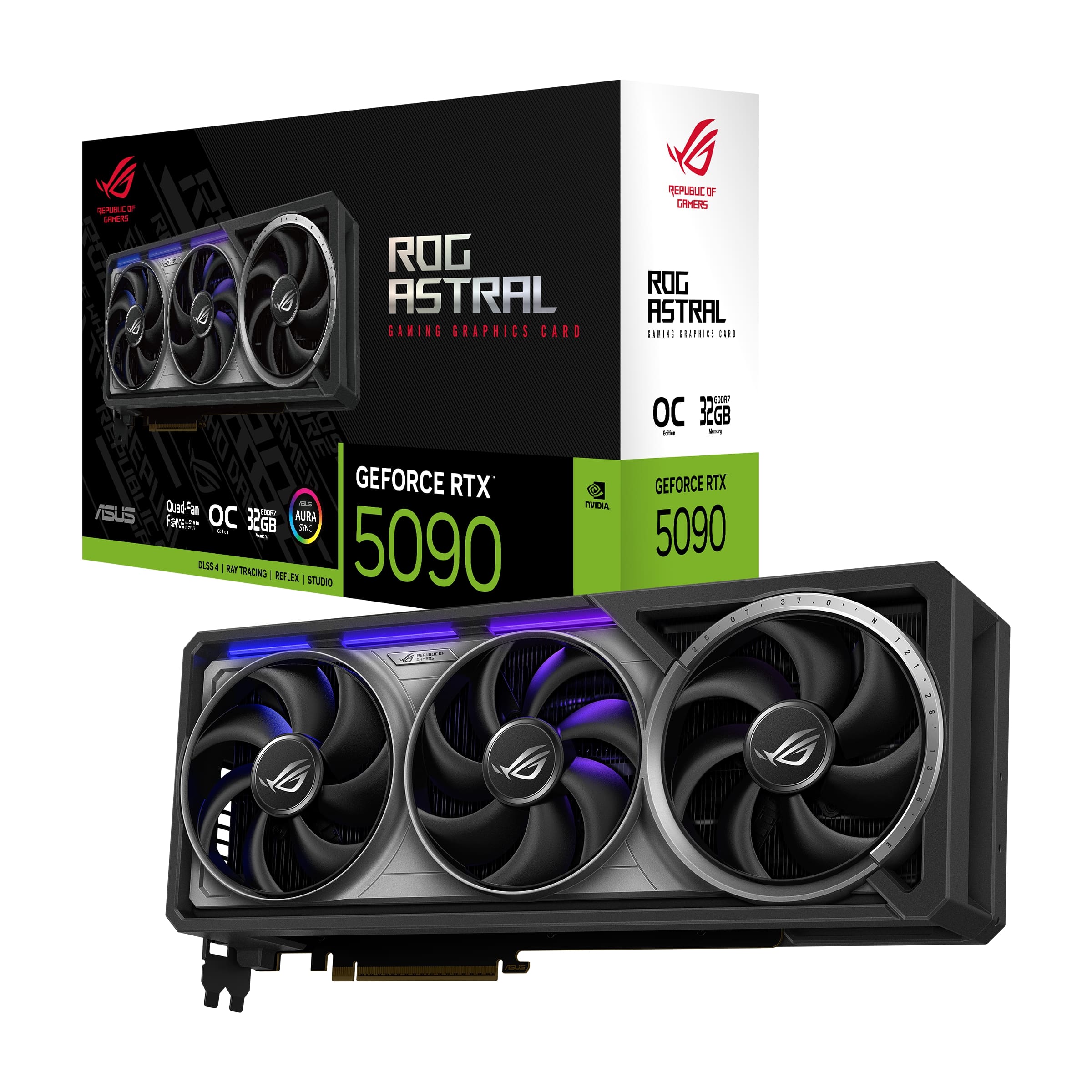 ASUS ROG Astral GeForce RTX 5090 32GB GDDR7 OC Edition Quad-Fan