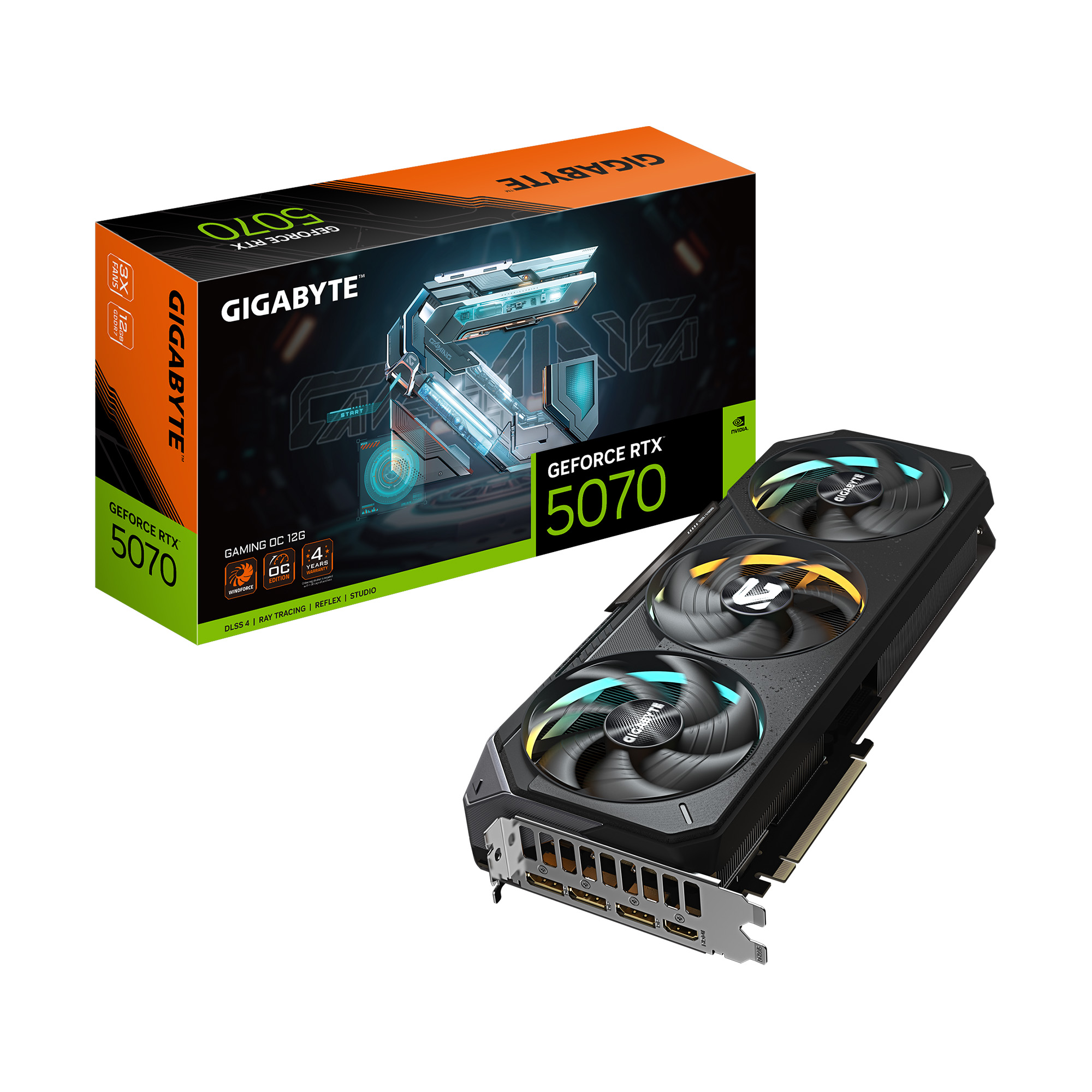 Carte graphique GIGABYTE GeForce RTX 5070 GAMING OC 12G