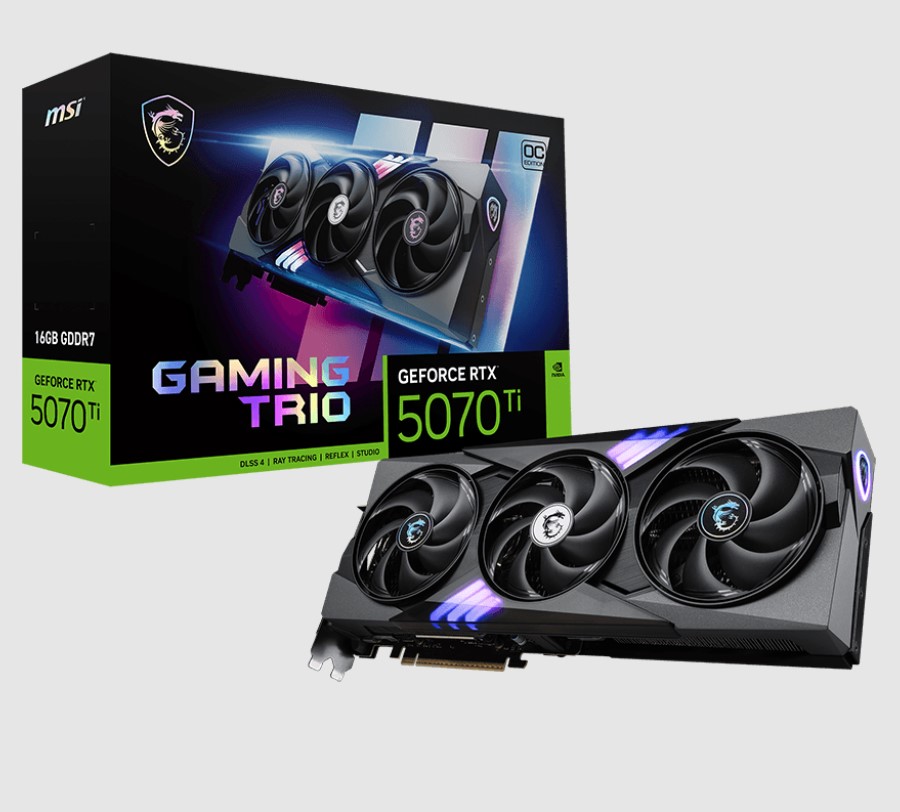MSI GeForce RTX 5070 TI 16G GAMING TRIO OC - Canada Computers