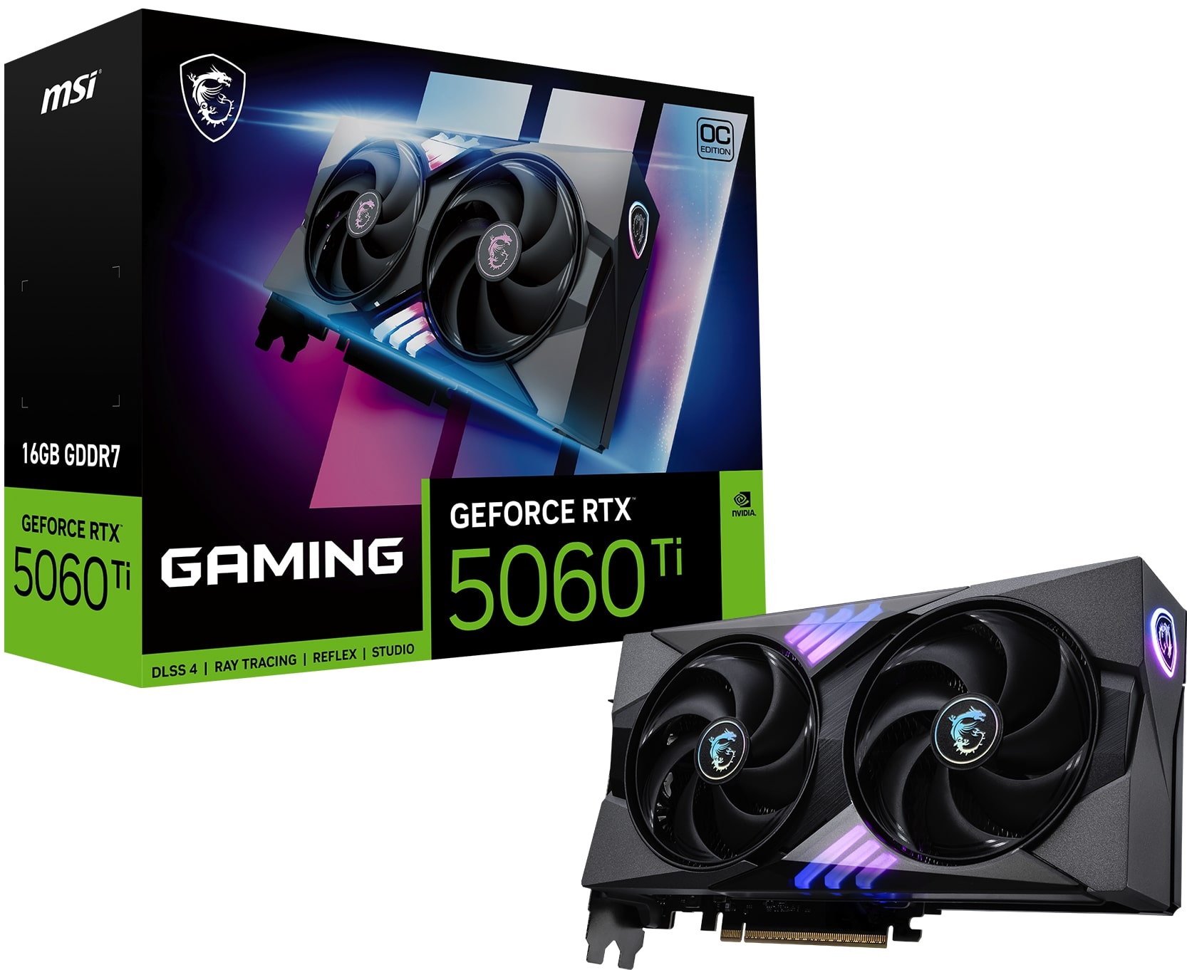 MSI GeForce RTX 5060 Ti 16G GAMING OC GDDR7 Double Fans