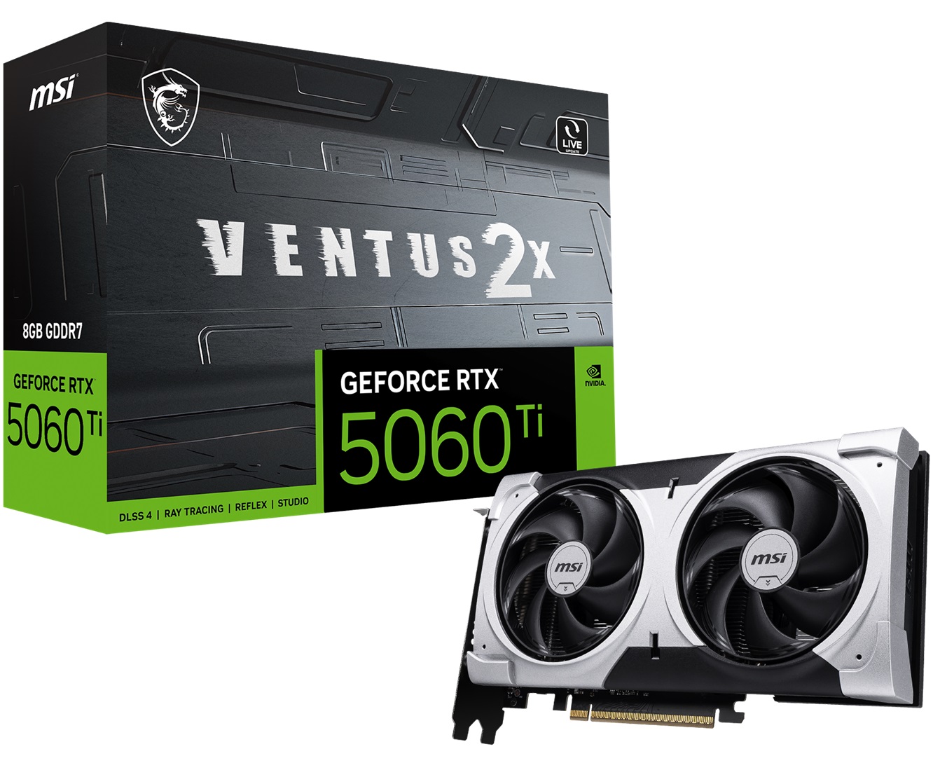 MSI GeForce RTX 5060 Ti 8G VENTUS 2X PLUS GDDR7 Double Fans
