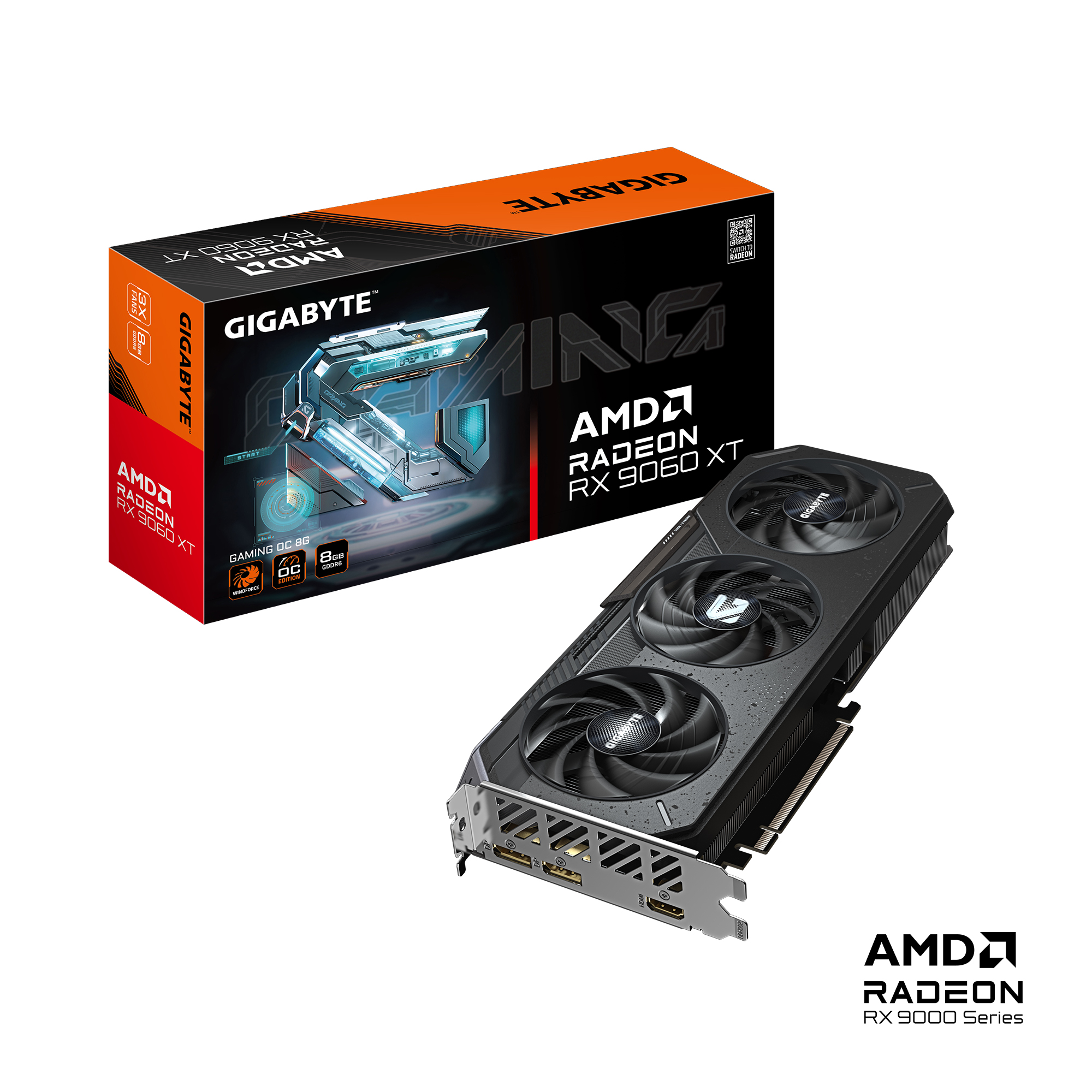 GIGABYTE Radeon RX 9060 XT GAMING OC 8G Graphics Card