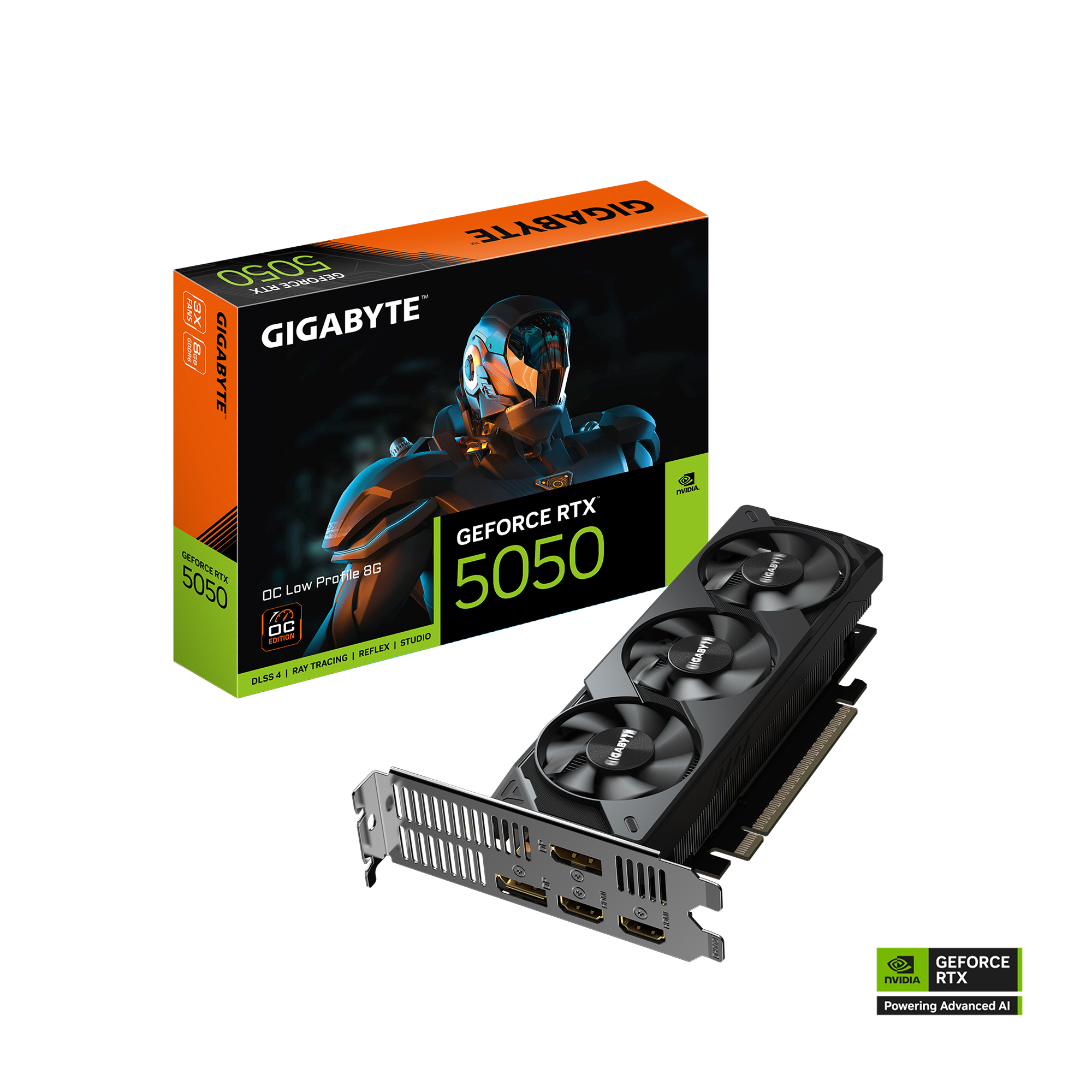 GIGABYTE GeForce RTX 5050 GAMING OC 8G, 8 Go, 128 bitsCarte graphique