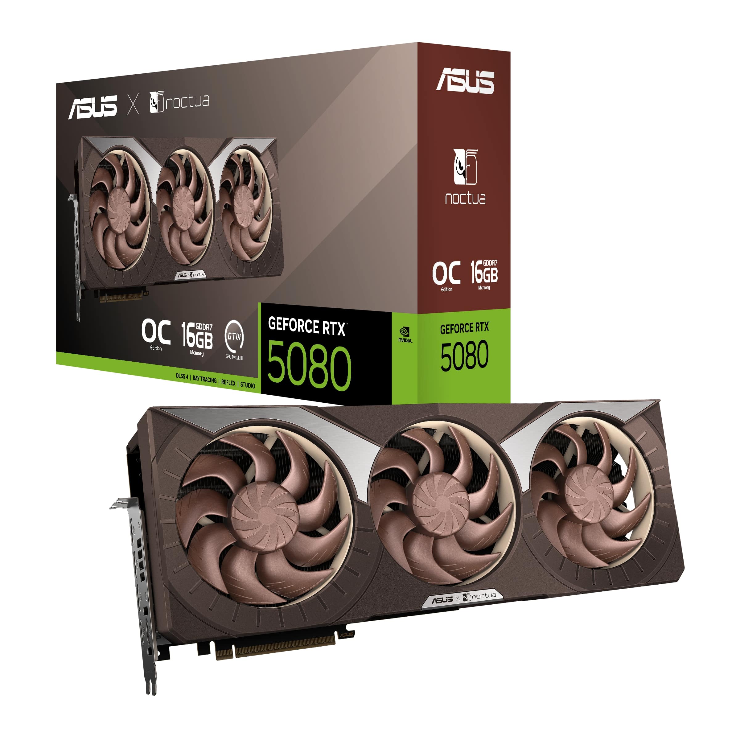 ASUS GeForce RTX 5080 16GB GDDR7 Noctua OC Edition Graphics Card