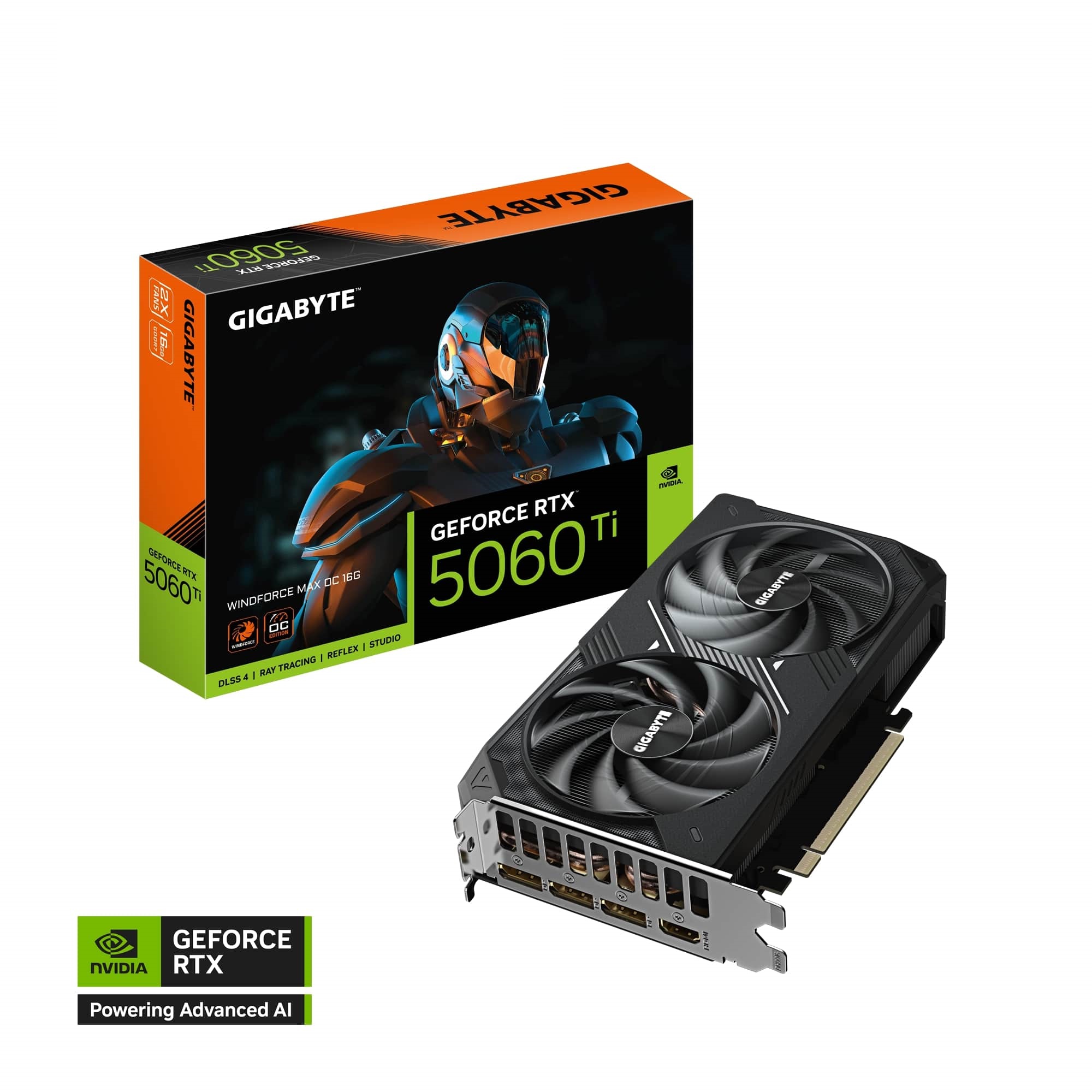 GIGABYTE GeForce RTX 5060 Ti WINDFORCE MAX OC GDDR7 Double Fans