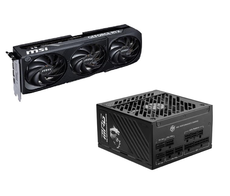 MSI GeForce RTX 5070 TI 16G SHADOW 3X OC  GPU + MPG A850GS PCIE5 PSU