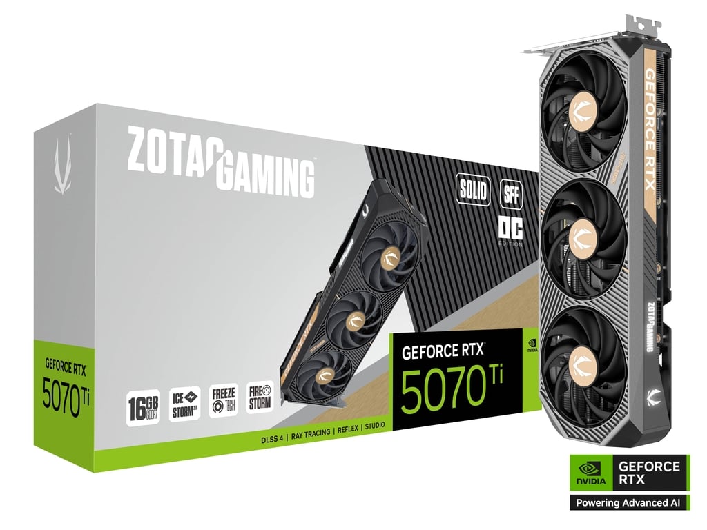 ZOTAC GAMING GeForce RTX 5070 Ti SOLID SFF OC GDDR7(Open Box)