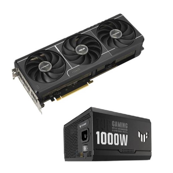 ASUS PRIME GeForce RTX 5080 16GB OC GPU + TUF Gaming 1000W Gold PSU