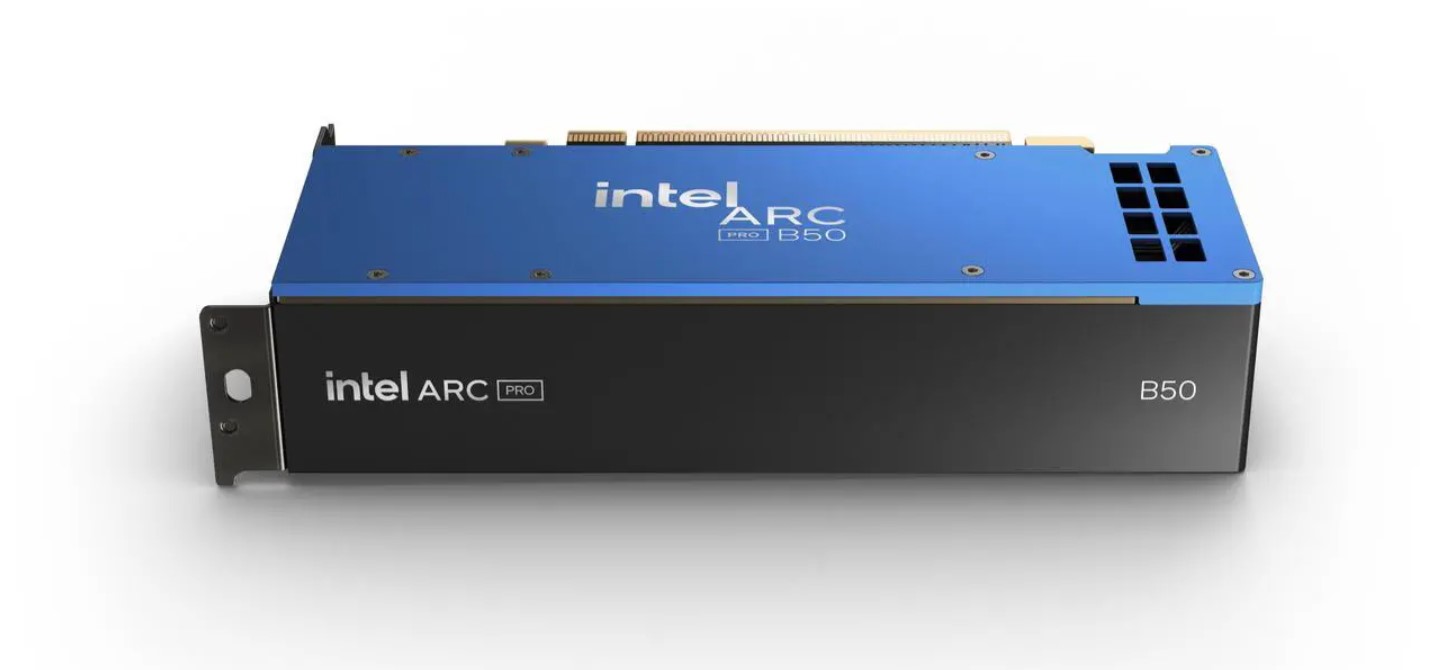 Intel ARC Pro B50 16 Go 128 bits GDDR6 PCIe 5.0 pour sCarte graphique
