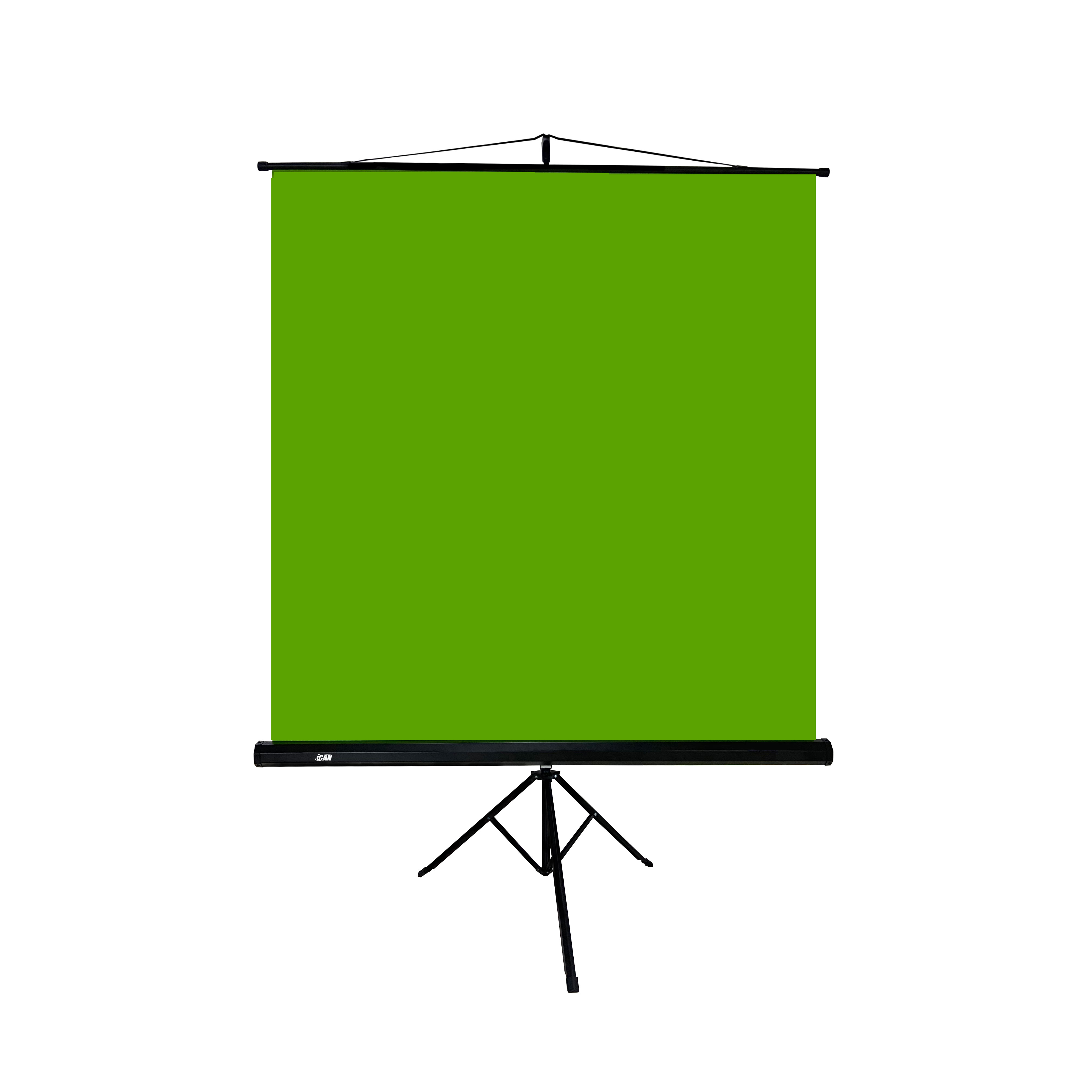 Écran vert ICAN Chroma Key (1,5 m x 2 m) avec trépied, vert