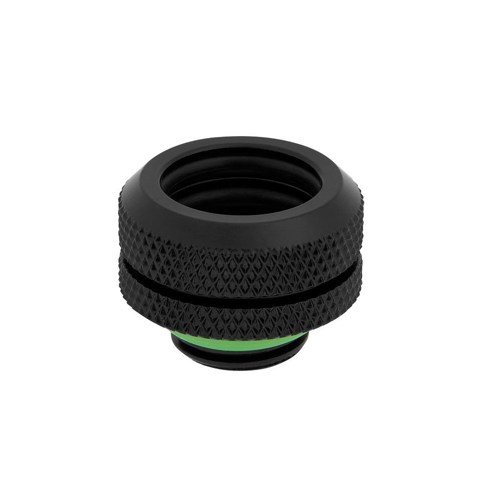 CORSAIR Fitting (hard tube),XF Hardline 4-pack (14mm OD compression; black)