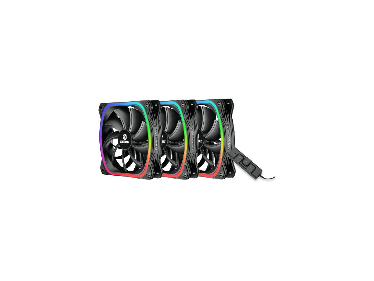 ENERMAX SquA RGB fan 120mm Black 3pk