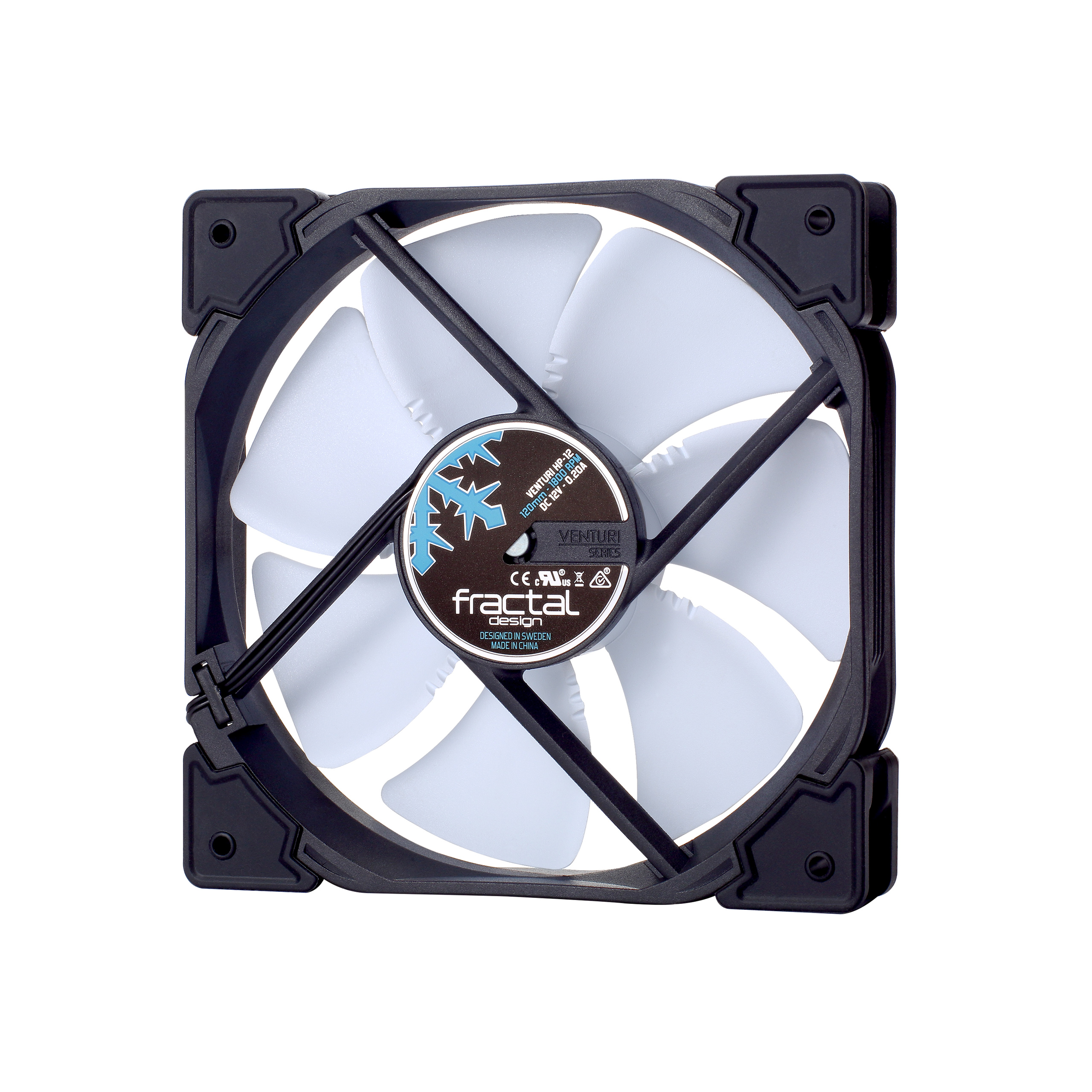 FRACTAL DESIGN Venturi HP-12 120mm (FD-FAN-VENT-HP12-PWM-WT)