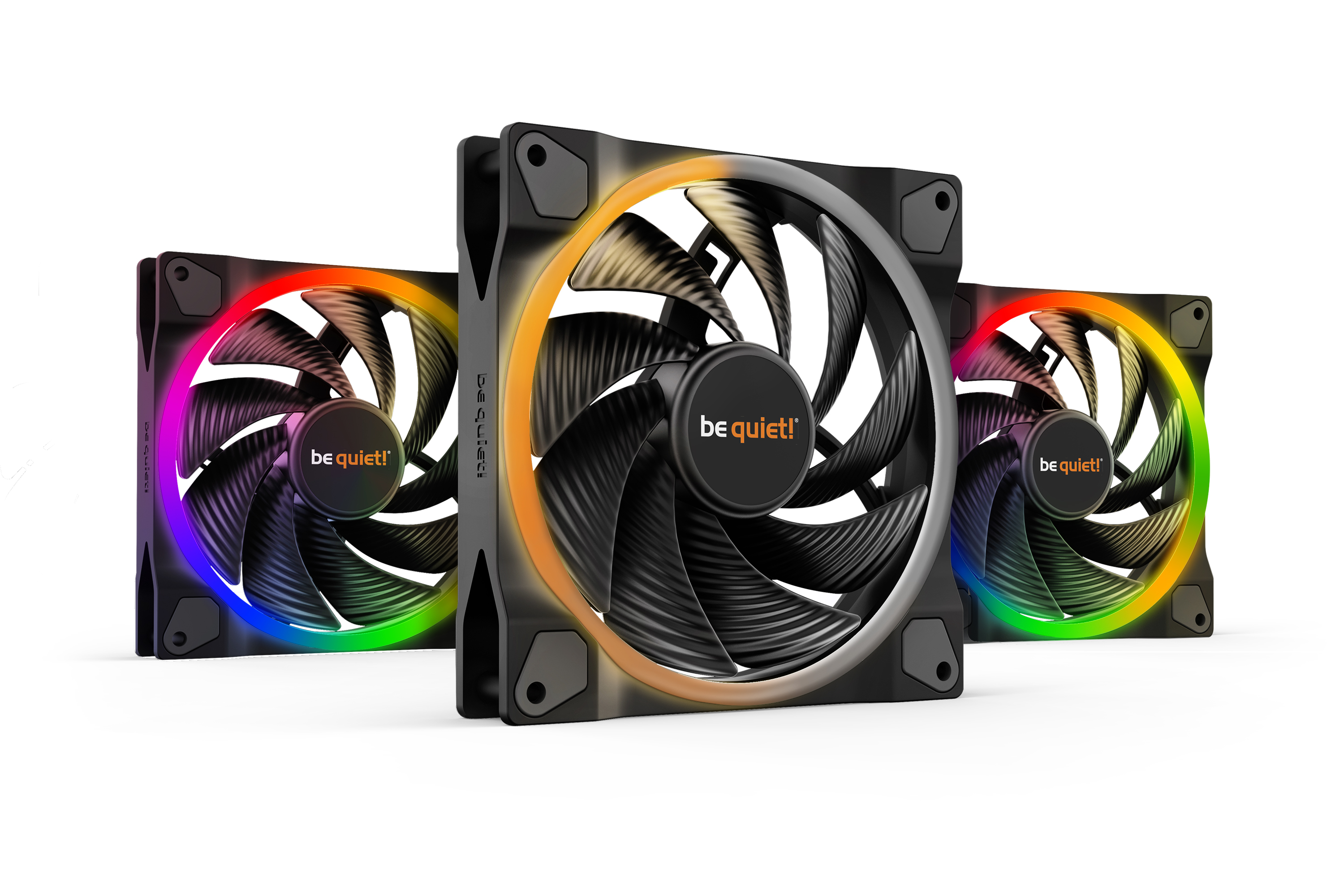 be quiet! ARGB Light Wings 140mm PWM high-speed Triple Pack