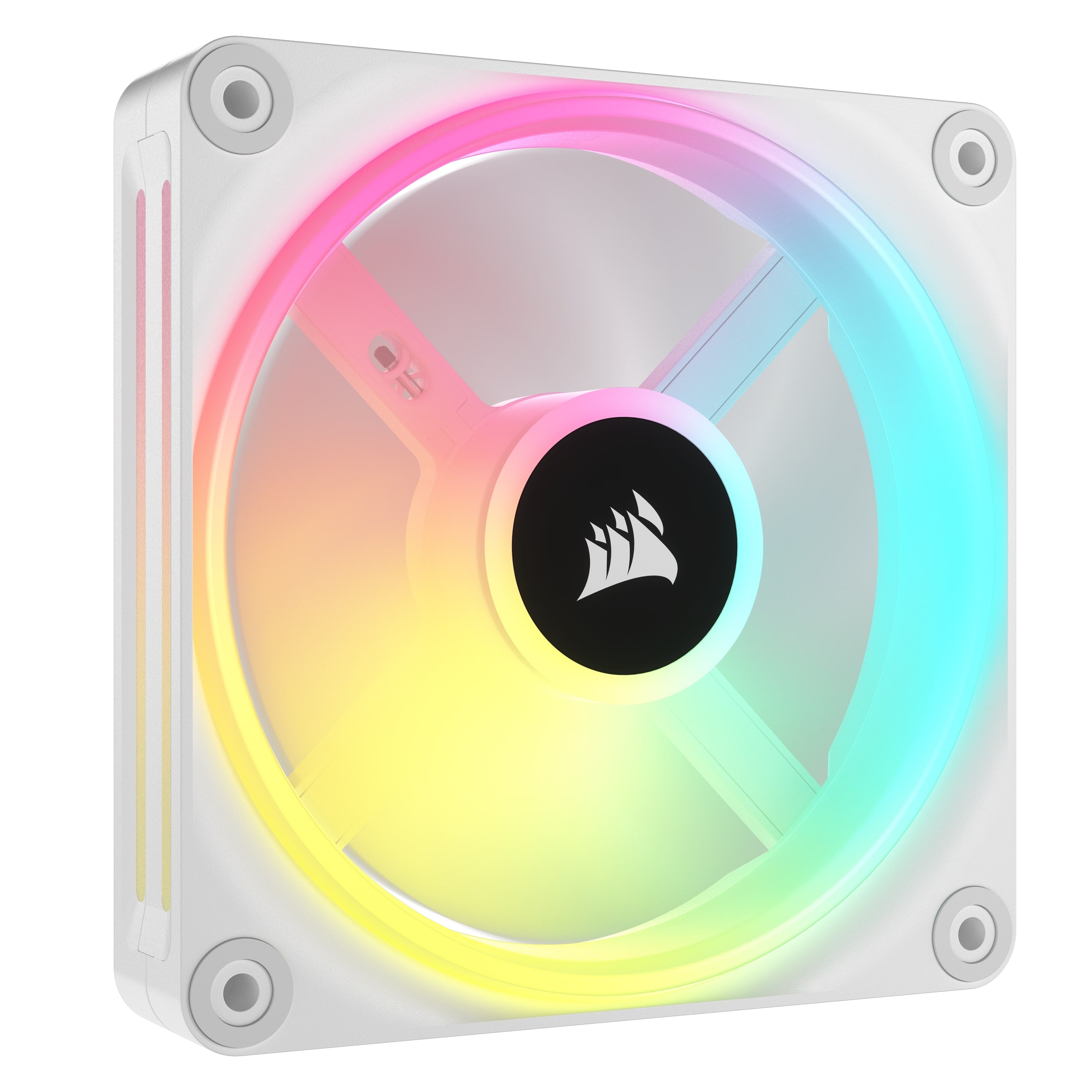 CORSAIR QX RGB Series, iCUE LINK QX120 RGB White, 120mm Magnetic Dome RGB Fan, Single Pack