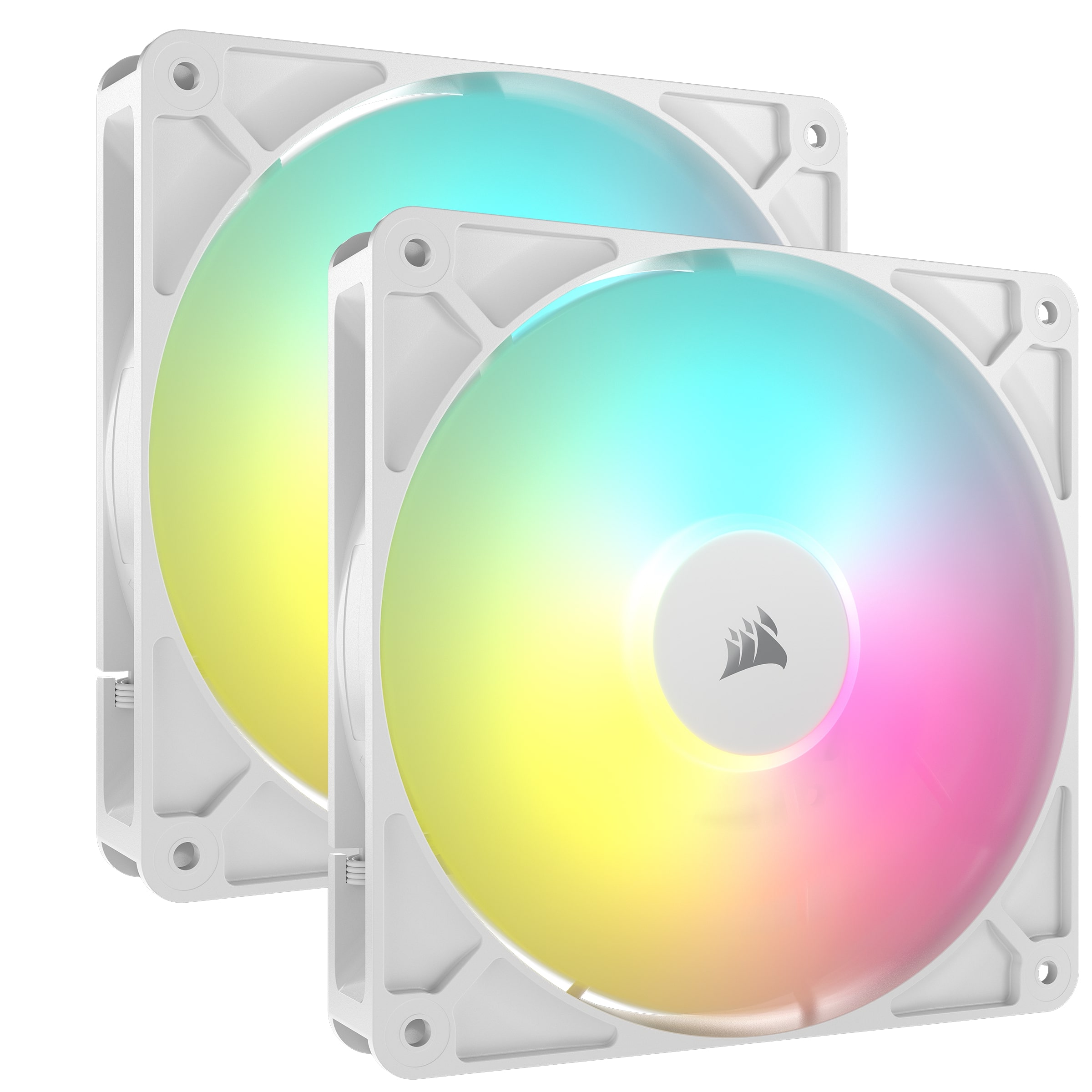 CORSAIR RS140 ARGB 140mm PWM Fans Dual Pack – White(Open Box)
