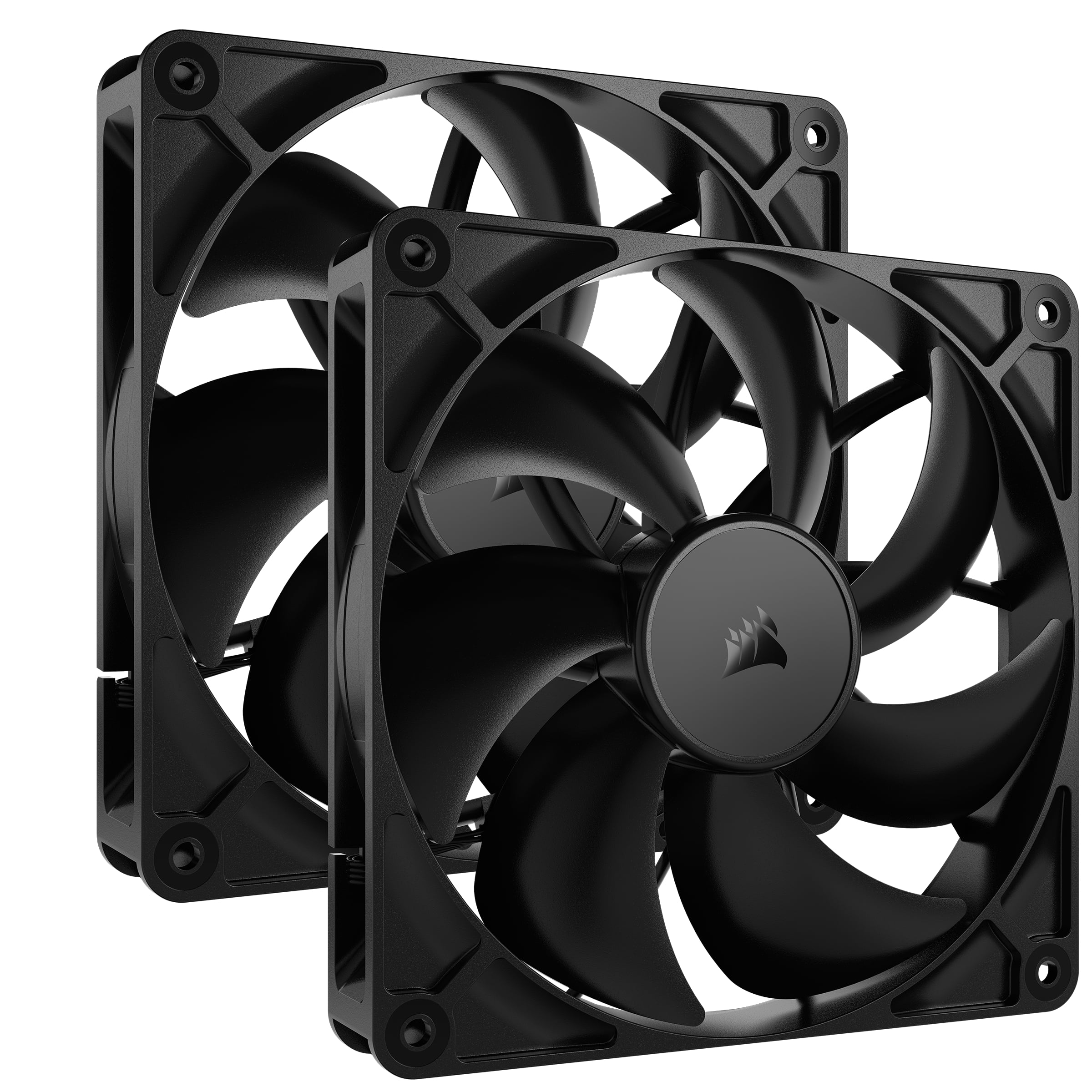CORSAIR  RS140 Ventilateurs PWM 140 mm Dual Pac, Noir