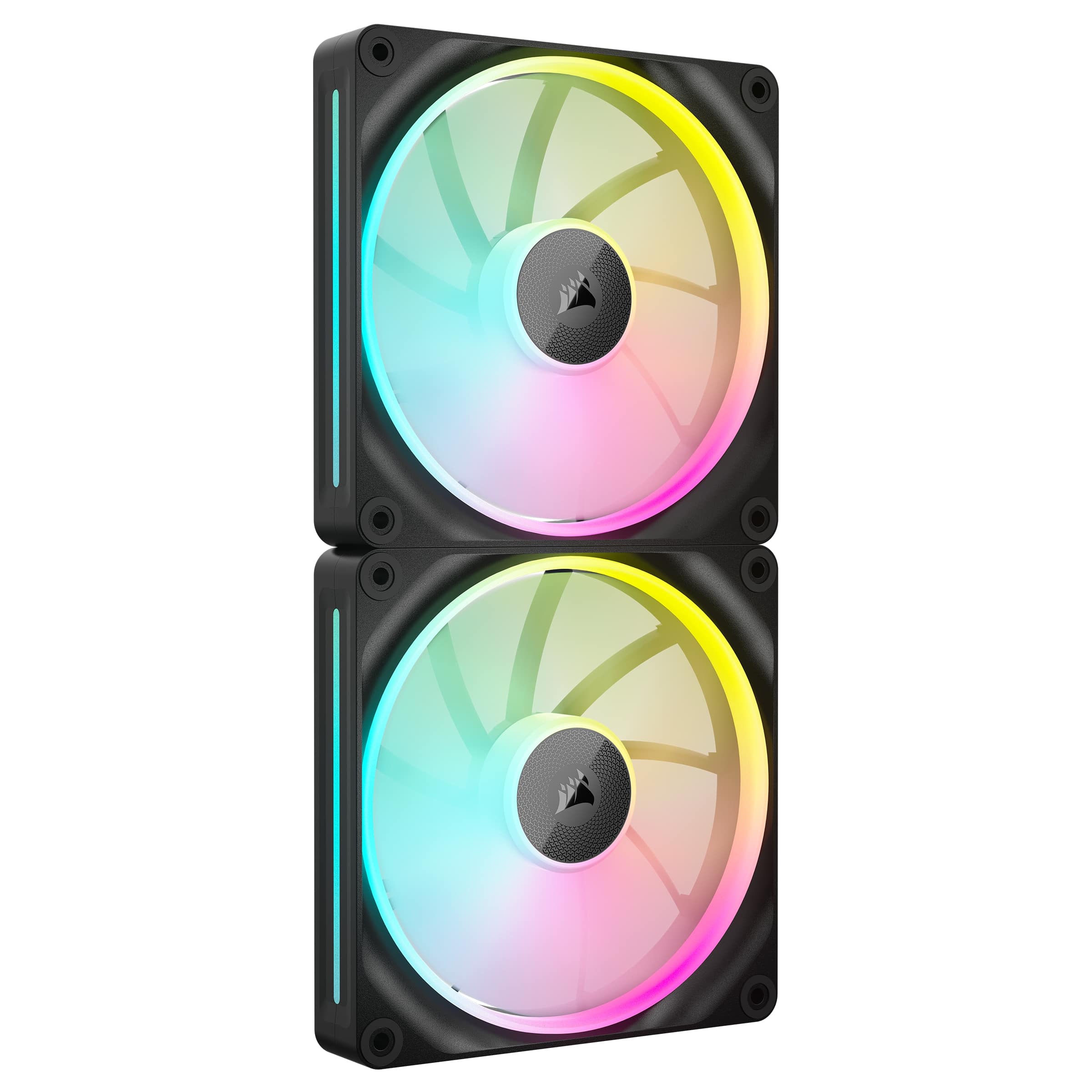 CORSAIR iCUE LINK LX140 RGB Kit de démarrage pour ventilateurs PWM 140 mm, Noir