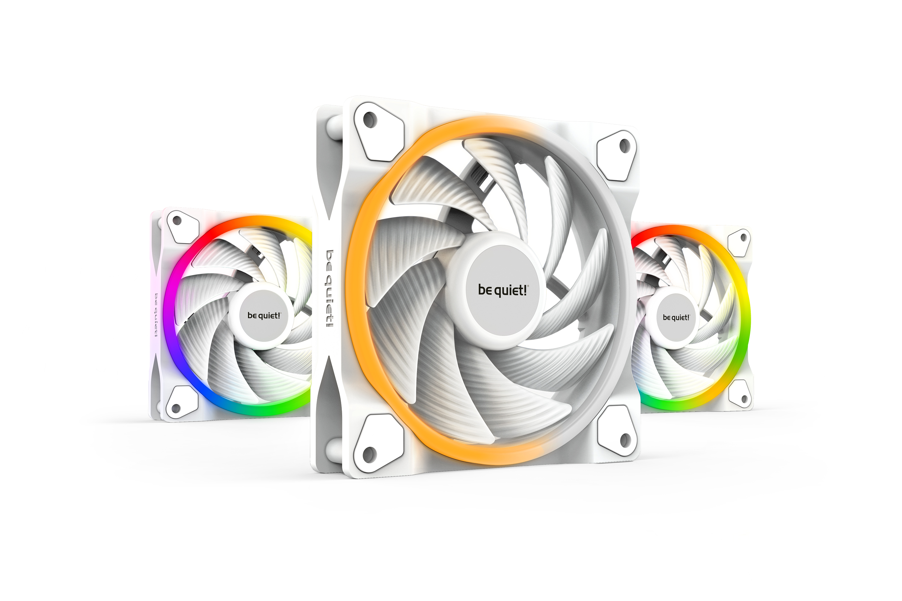 be quiet! LIGHT WINGS 120mm White PWM high-speed Triple-Pack , Case f