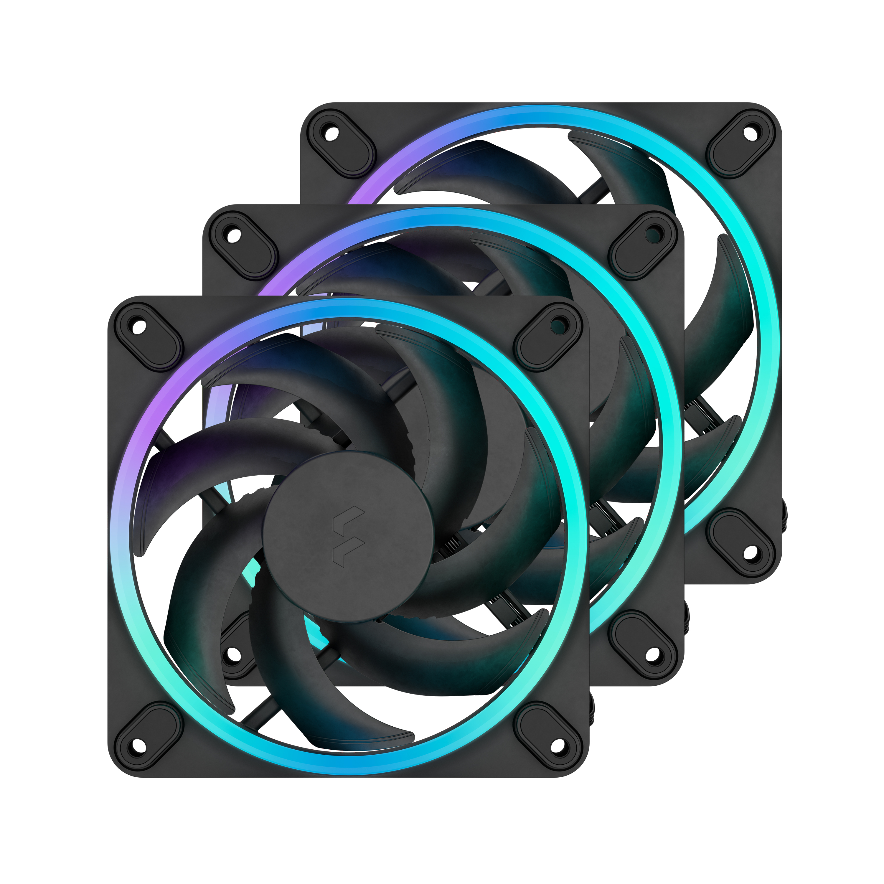 Fractal Design Momentum 12 RGB PWM Black 120 mm  ARGB LED FDB (3-pack