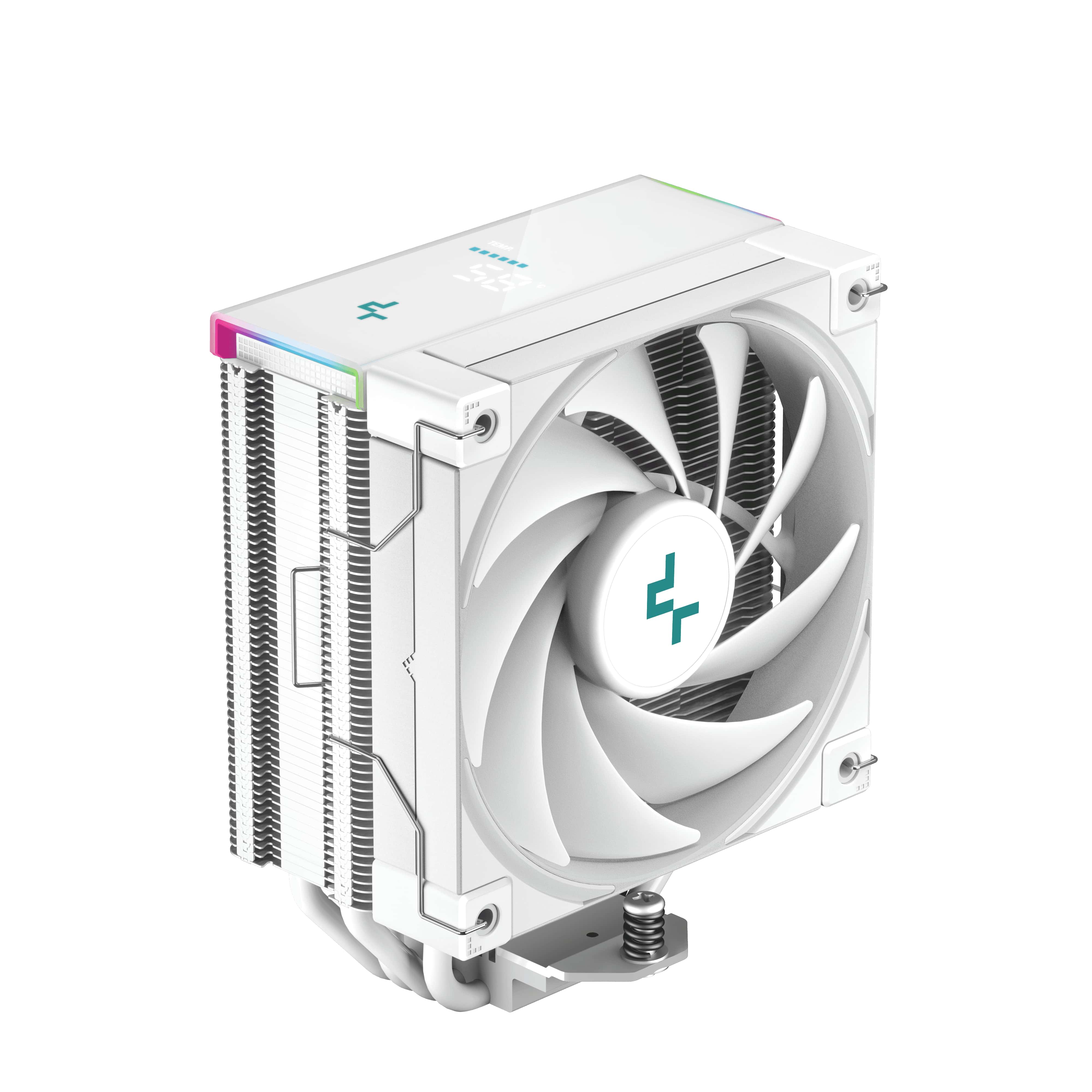 DeepCool AK400 DIGITAL WH Air Cooler, White, Single Tower, Real-Time
