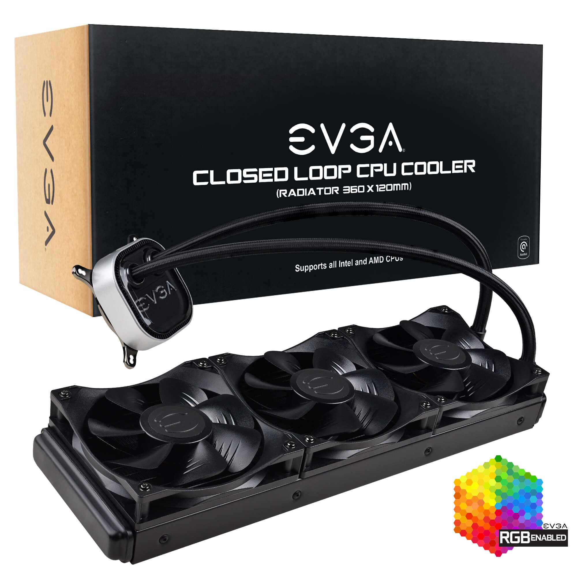EVGA (CLC) - Refroidisseur liquide tout-en-un 360 mm(Open Box)