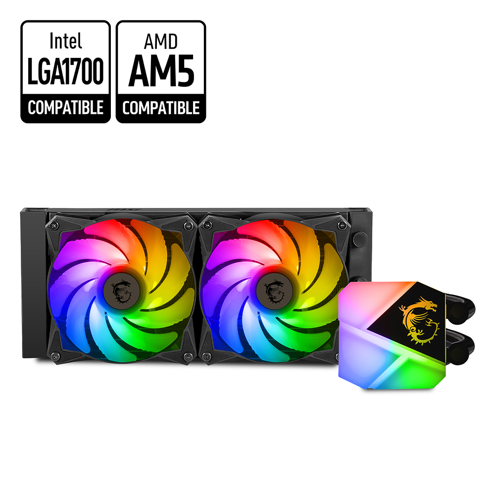 MSI MAG CORELIQUID C240 240mm Liquid Cooler ARGB