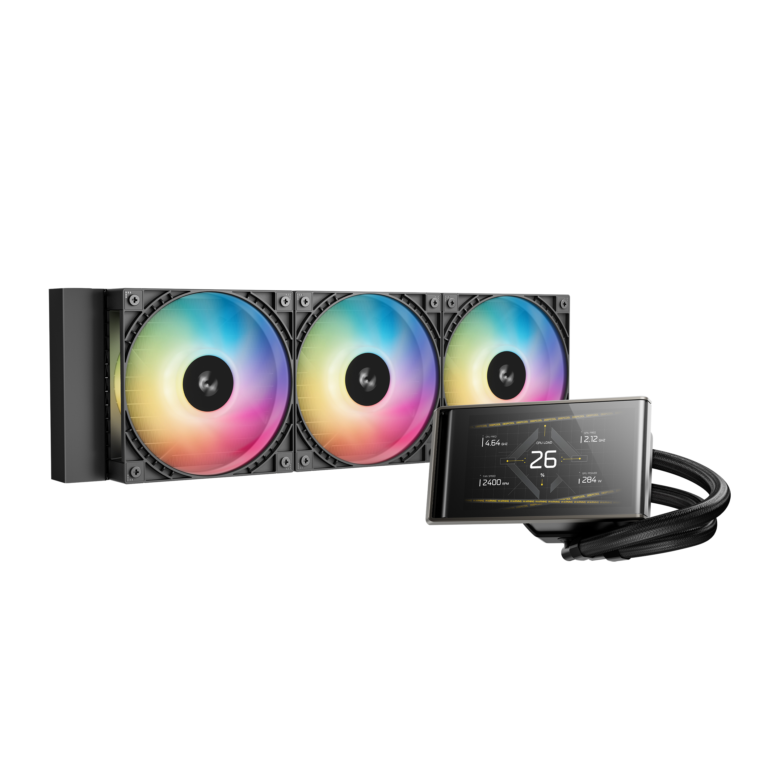 DeepCool LT360 VISION ARGB 360mm Liquid Cooler Black