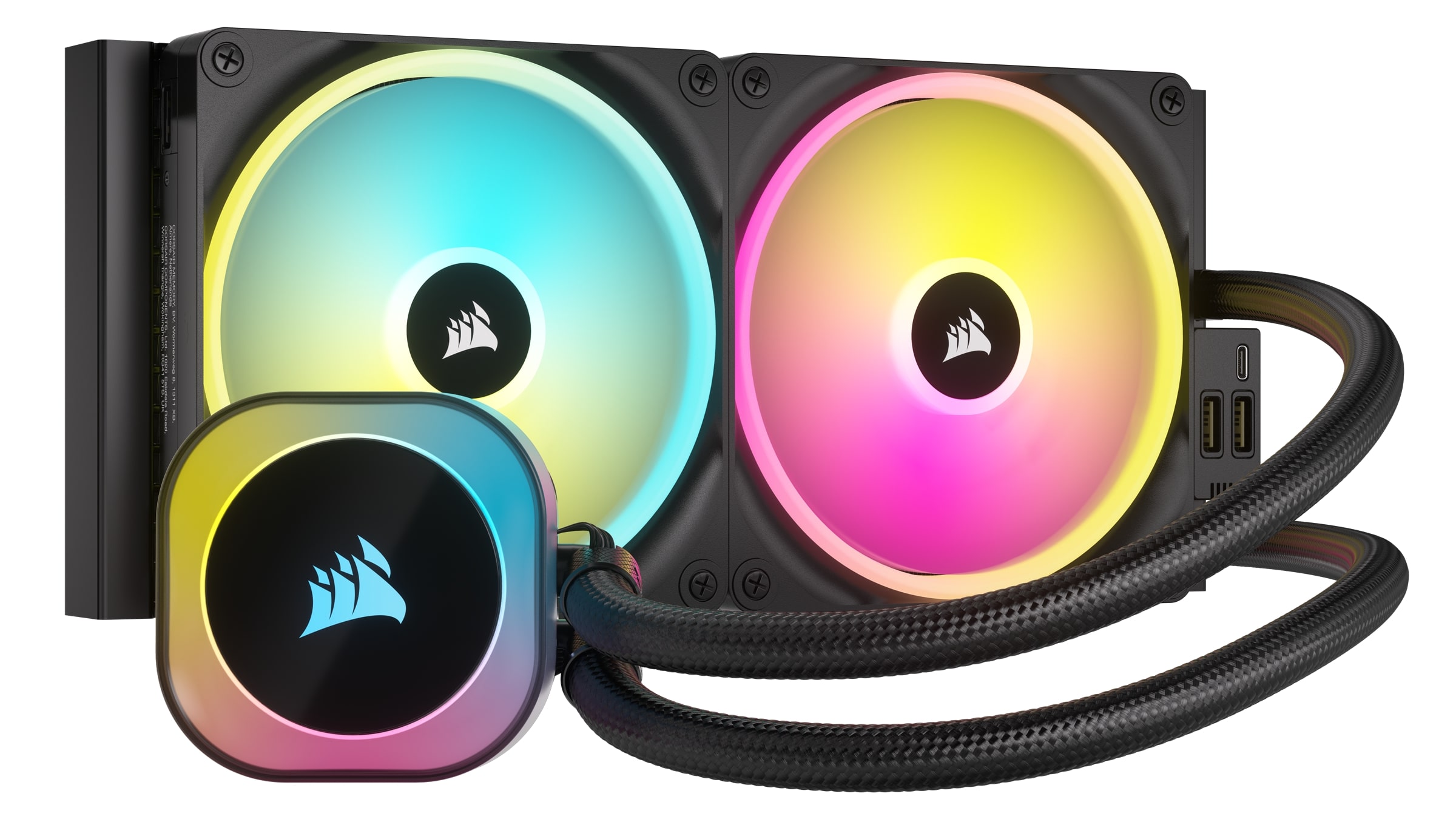 CORSAIR iCUE LINK H115i RVB refroidisseur de processeur liquide tout-en-un avec les QX140 ventilateurs RVB | 280mm Radiateur...