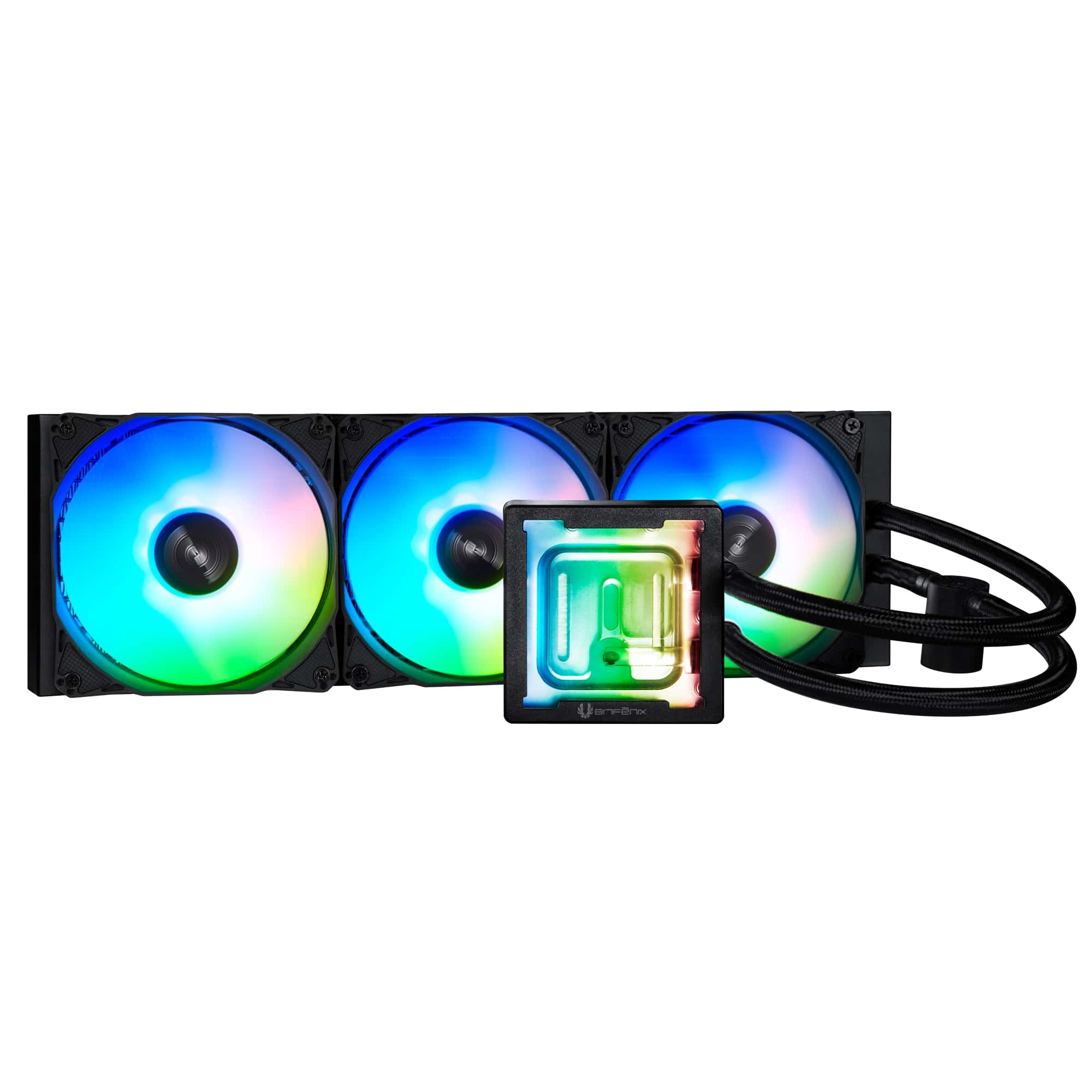Bitfenix Cube 360 mm AIO Block Watercooling, Black, ARGB Edition