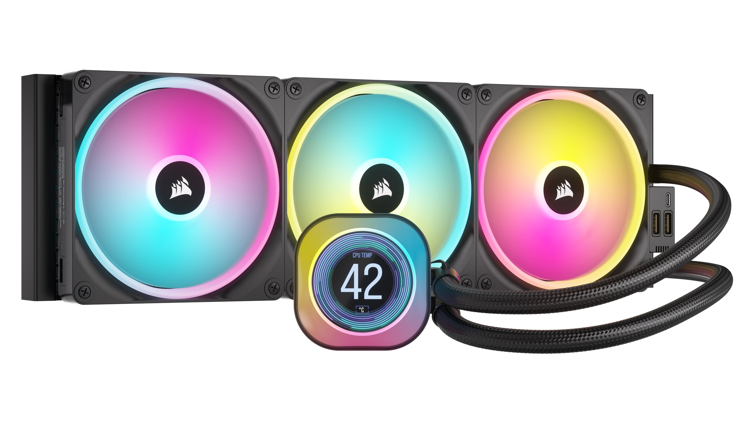 CORSAIR iCUE LINK H170i LCD 420mm AIO Liquid CPU Cooler(Open Box)
