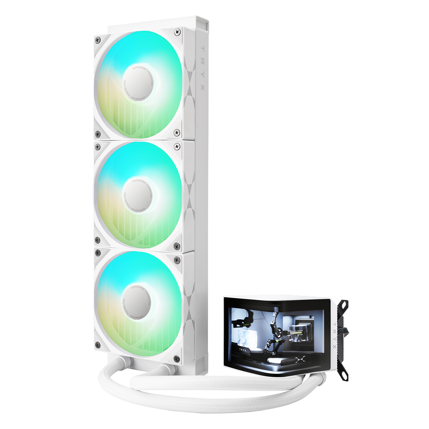 TRYX PANORAMA ARGB 360mm Liquid Cooler White